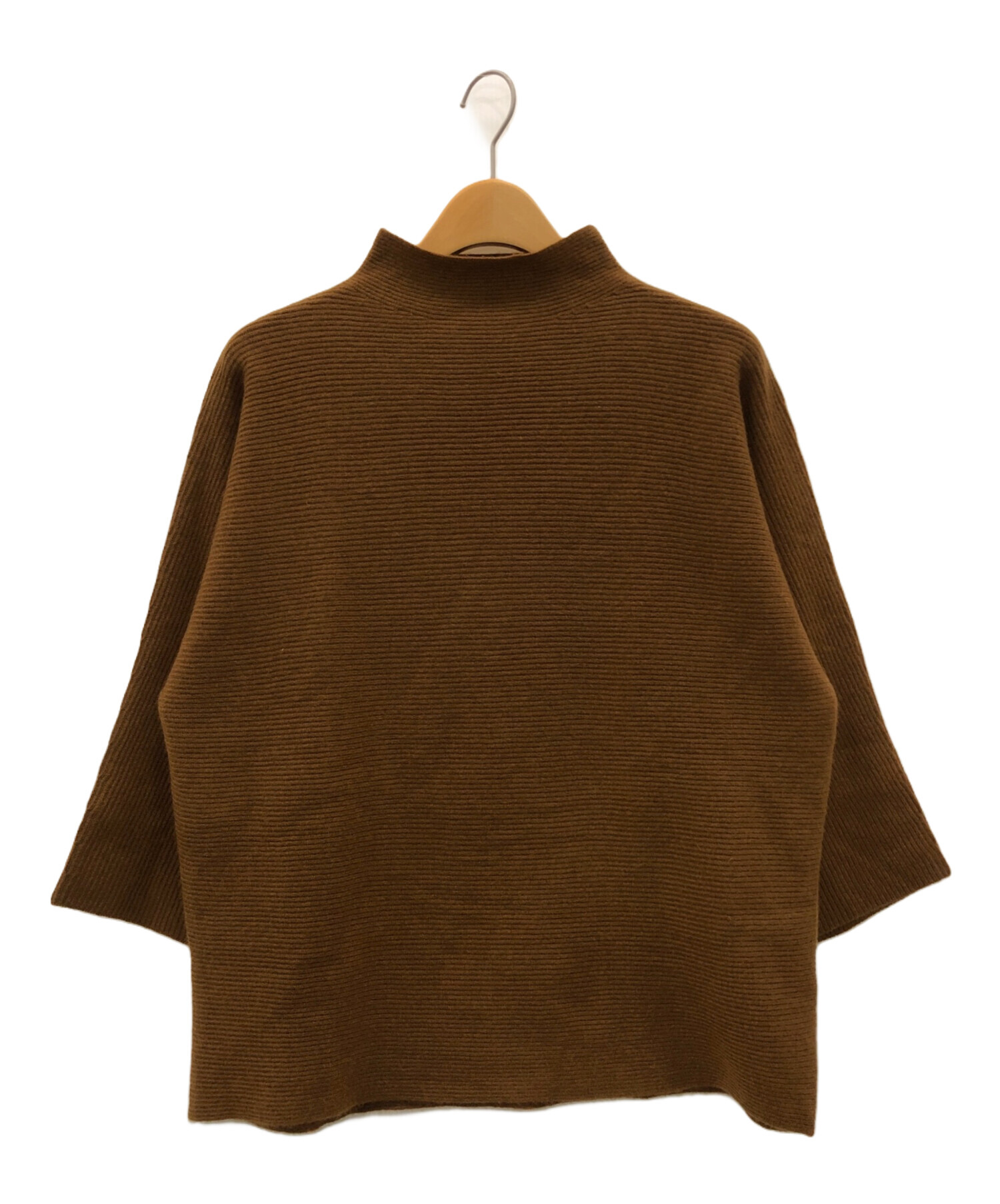 中古・古着通販】DEMYLEE (デミリー) モックネックニット ブラウン 