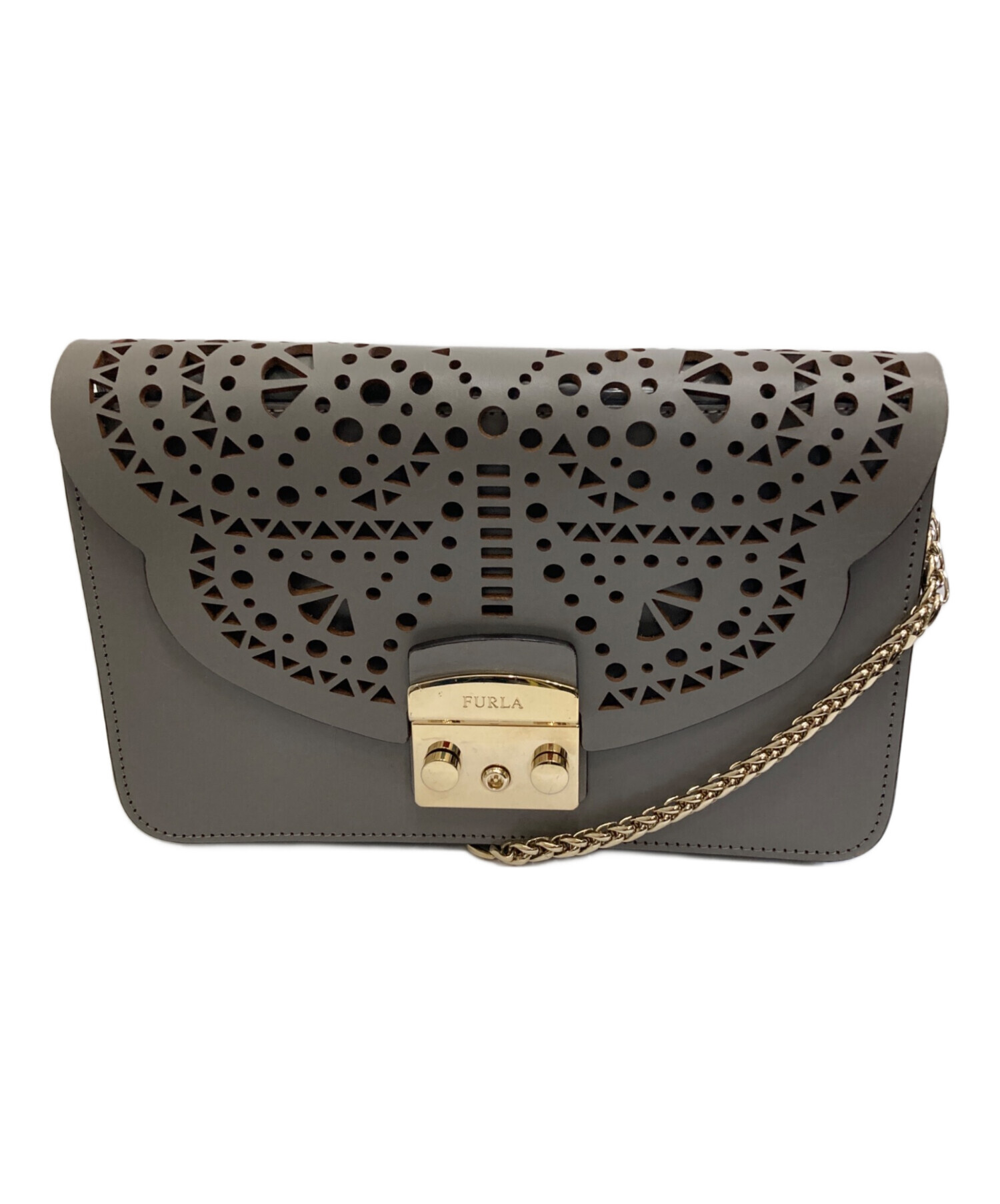 FURLA フルラ メトロポリスS ショルダーバッグ sabbia グレージュ  