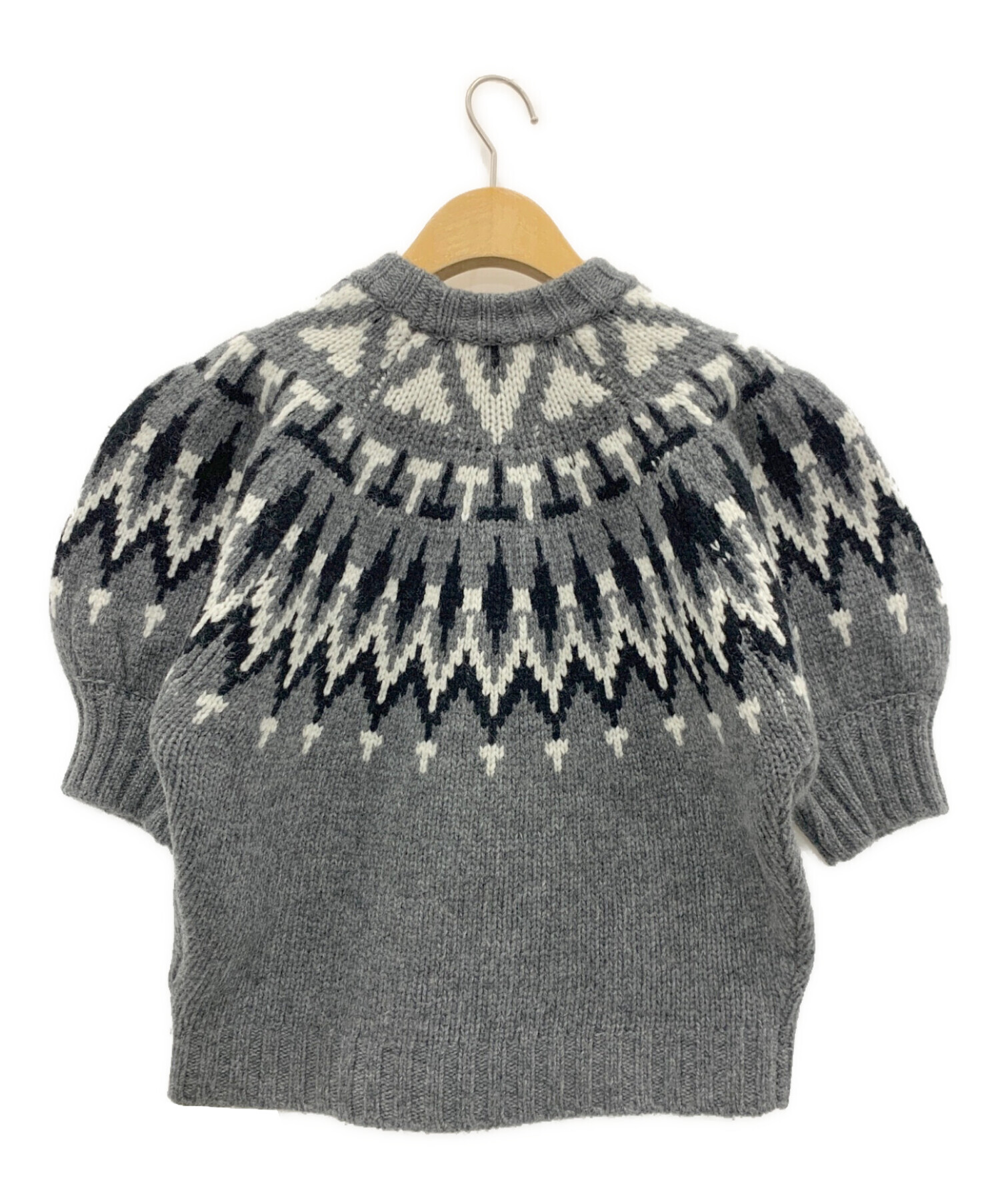 machatt ローゲージノルディックニット machatt マチャット ローゲージノルディックニット グレー セーター