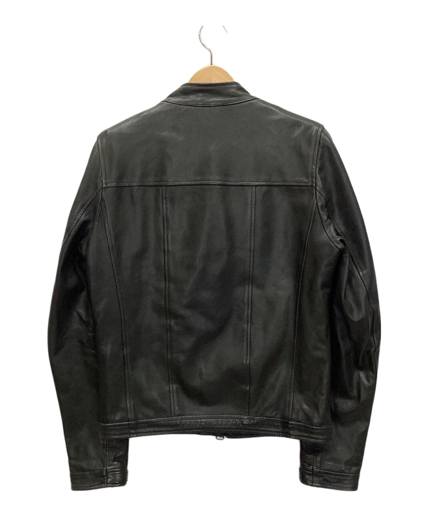 中古・古着通販】DACUTE (ダクテ) レザージャケット ブラック サイズ 