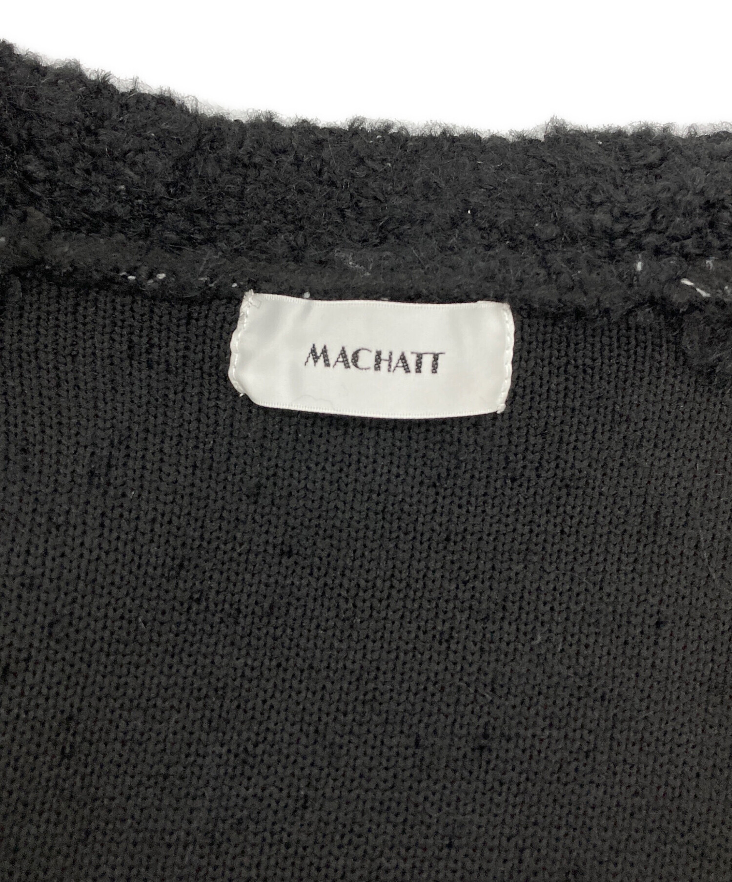 中古・古着通販】machatt (マチャット) ブークレニットカーディガン 