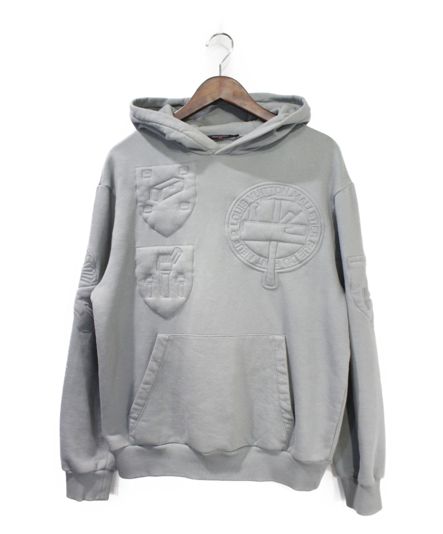 ルイヴィトン3Dパデッドエンブロイダリーフーディ