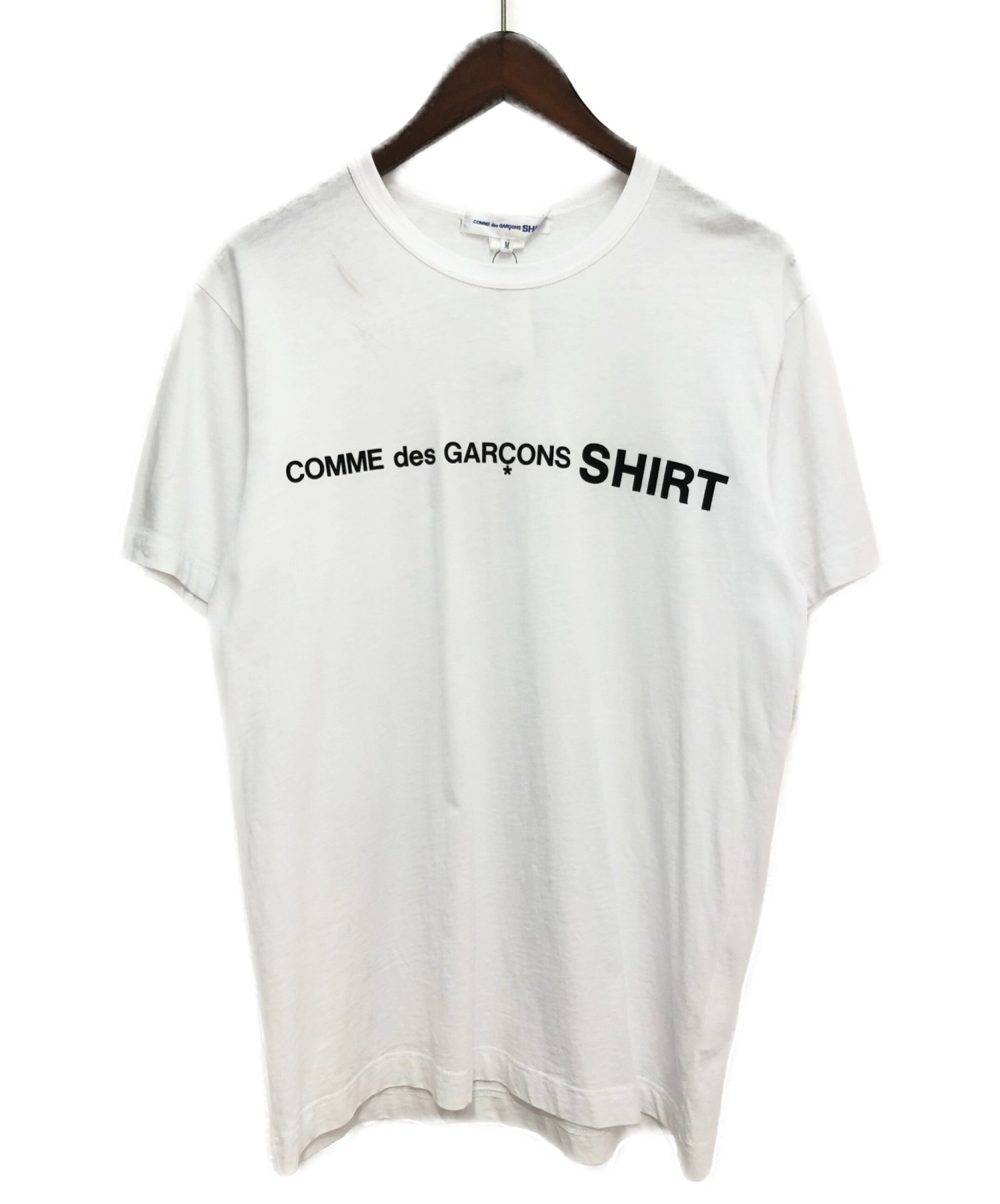 COMME des GARCONS (コム デ ギャルソン) 20AW ロゴTシャツ ホワイト サイズ:M