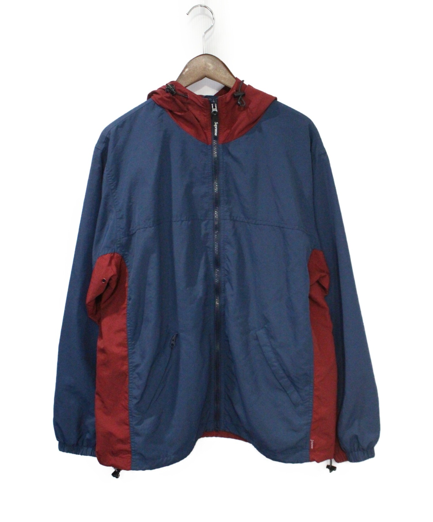 supreme 2tone zip up jacket 紺赤　【新品未使用】