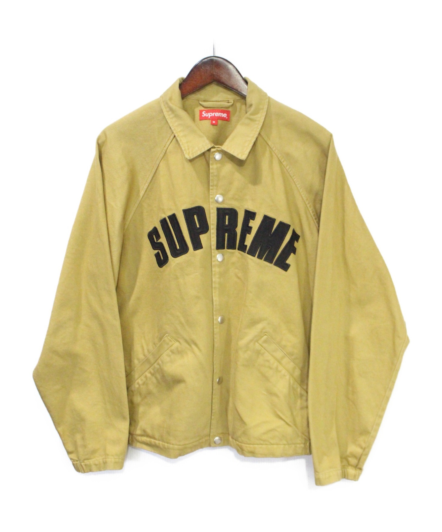 Supreme (シュプリーム) Snap Front Twill Jacket ベージュ サイズ:Ｍ