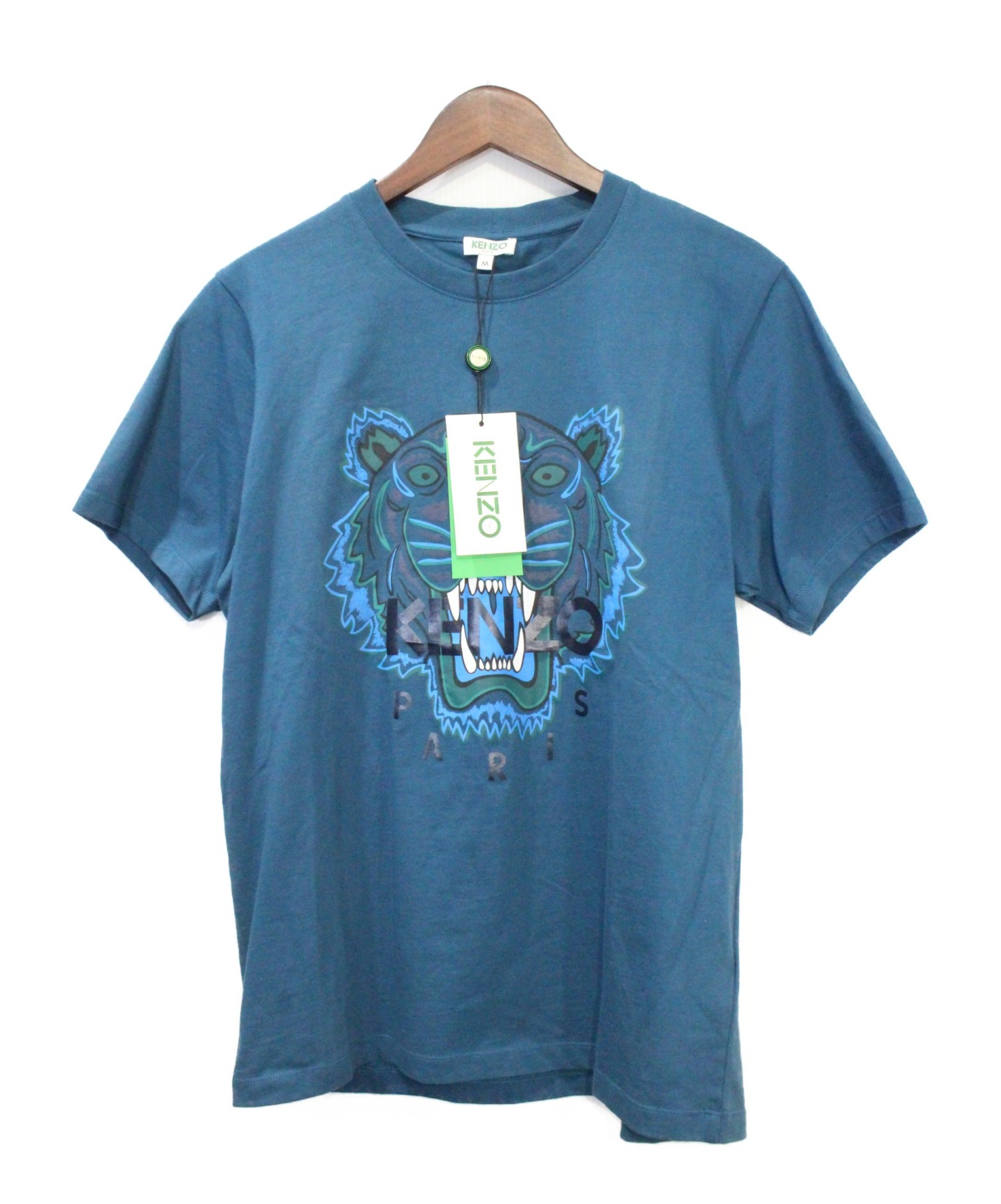 KENZO (ケンゾー) タイガープリントTシャツ ネイビー サイズ:Ｍ 未使用品