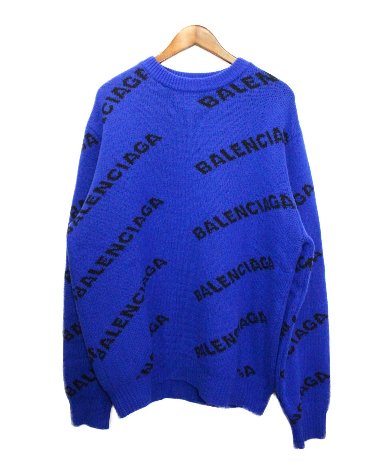 BALENCIAGA (バレンシアガ) ニット ブルー サイズ:XL