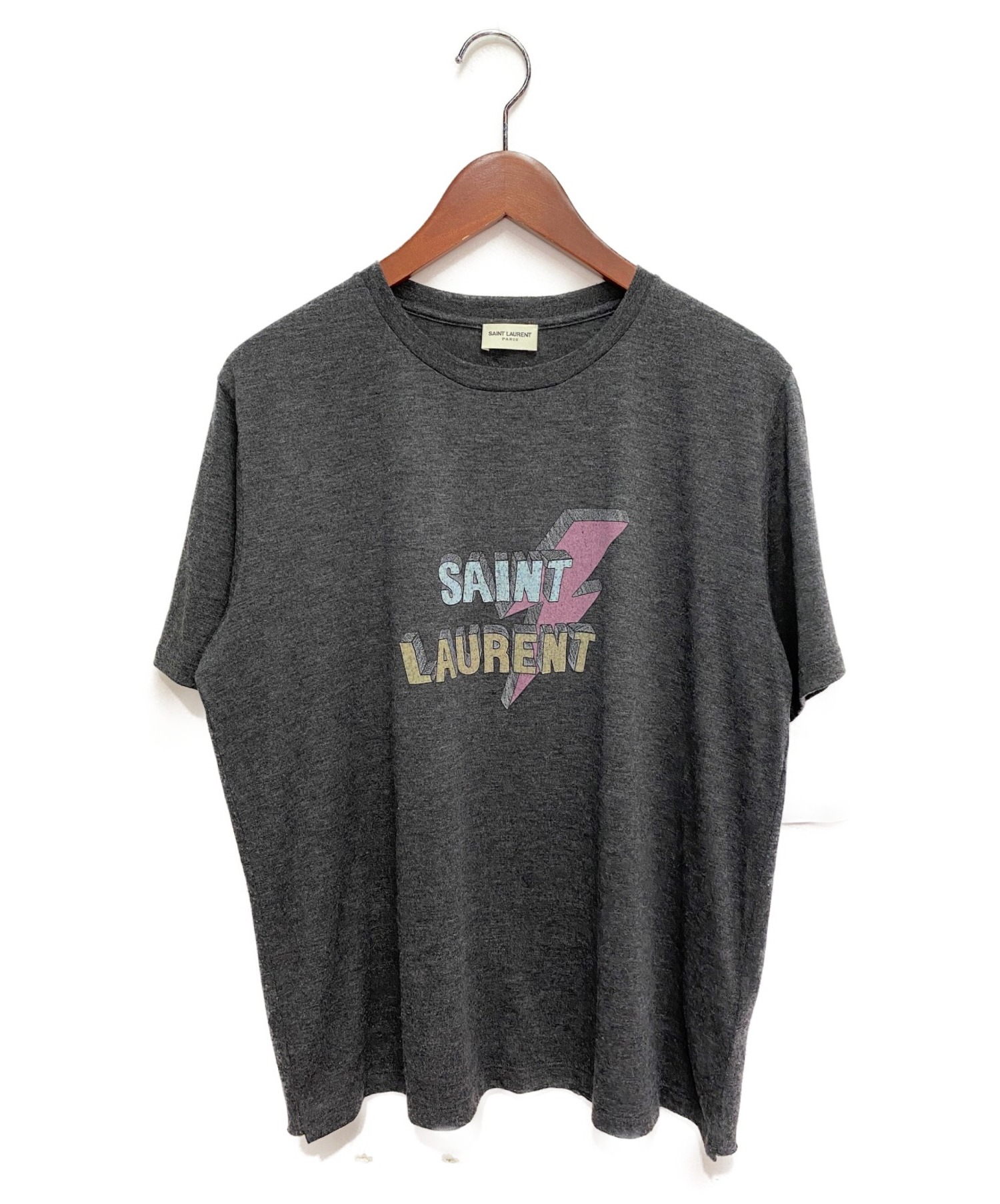 【値下げ中】SAINT LAURENT PARIS ライトニングボルトTシャツ