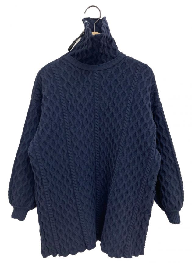 中古・古着通販】LOEWE (ロエベ) ハイネックケーブルニット 