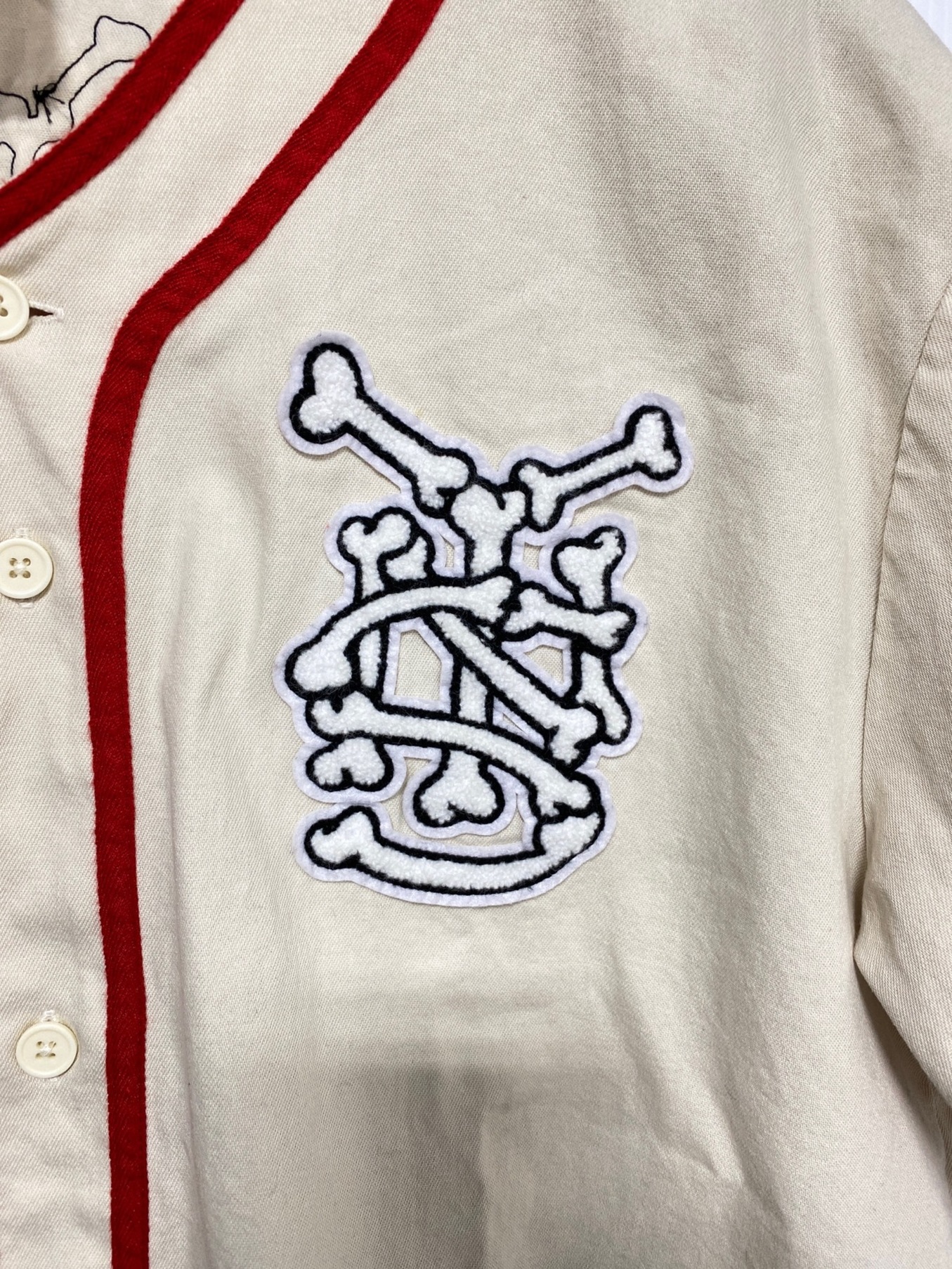 Supreme Denim Flannel Baseball Jersey / Coming of Age
