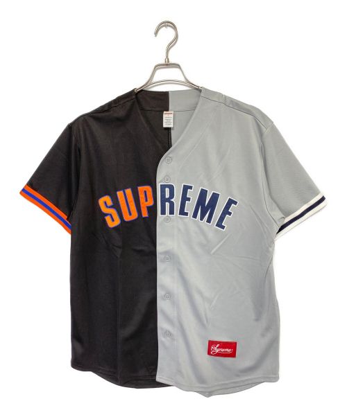 Lサイズ supreme baseball jersey black