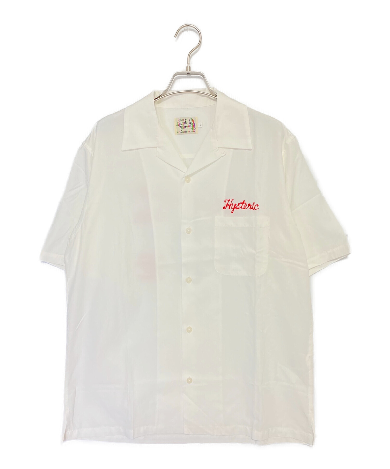 Hysteric Glamour (ヒステリックグラマー) 刺繍ボーリングシャツ ホワイト サイズ:L