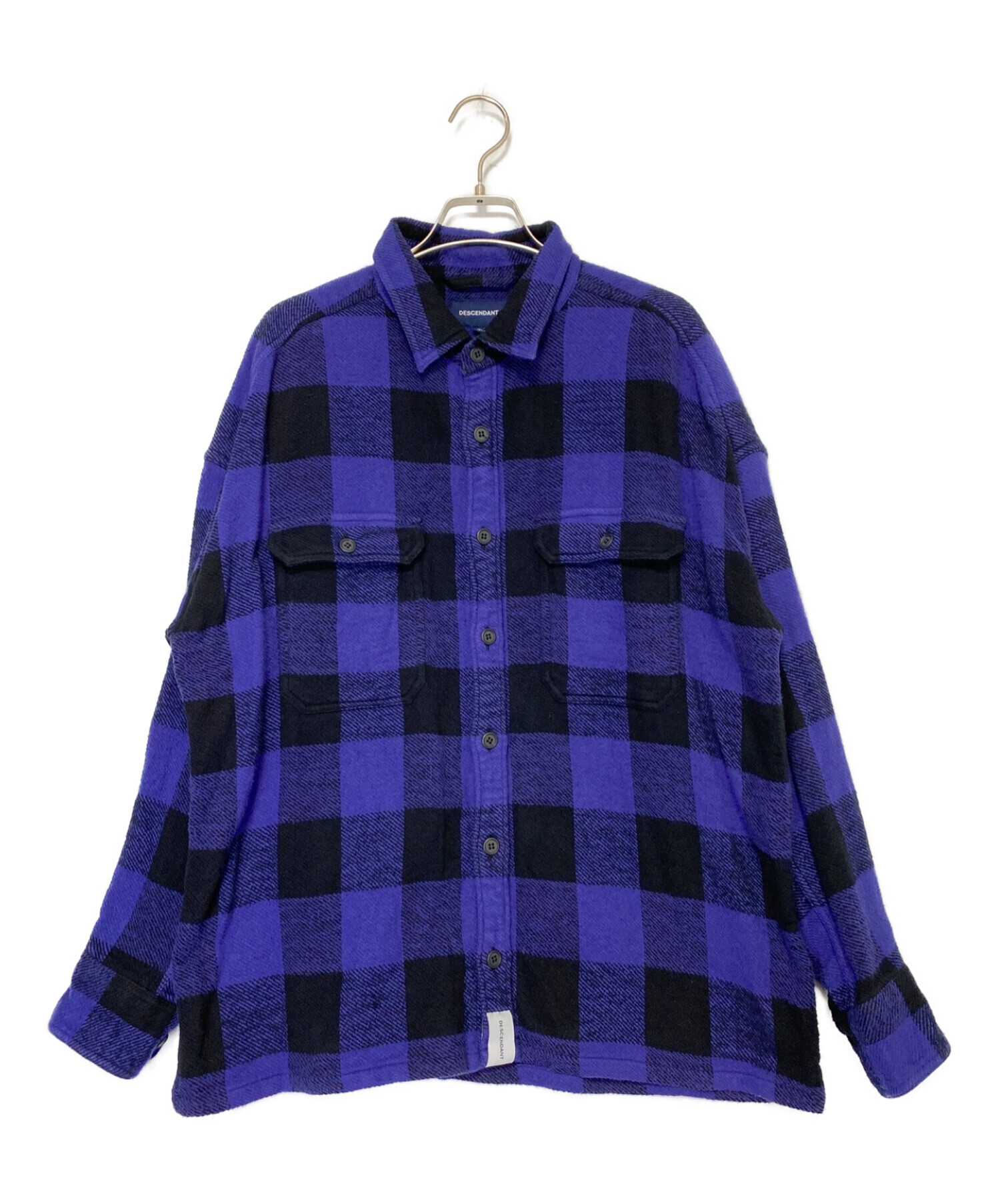 DESCENDANT VANING CHECK LS SHIRT サイズ3 descendant VANNING CHECK LS SHIRTサイズ3