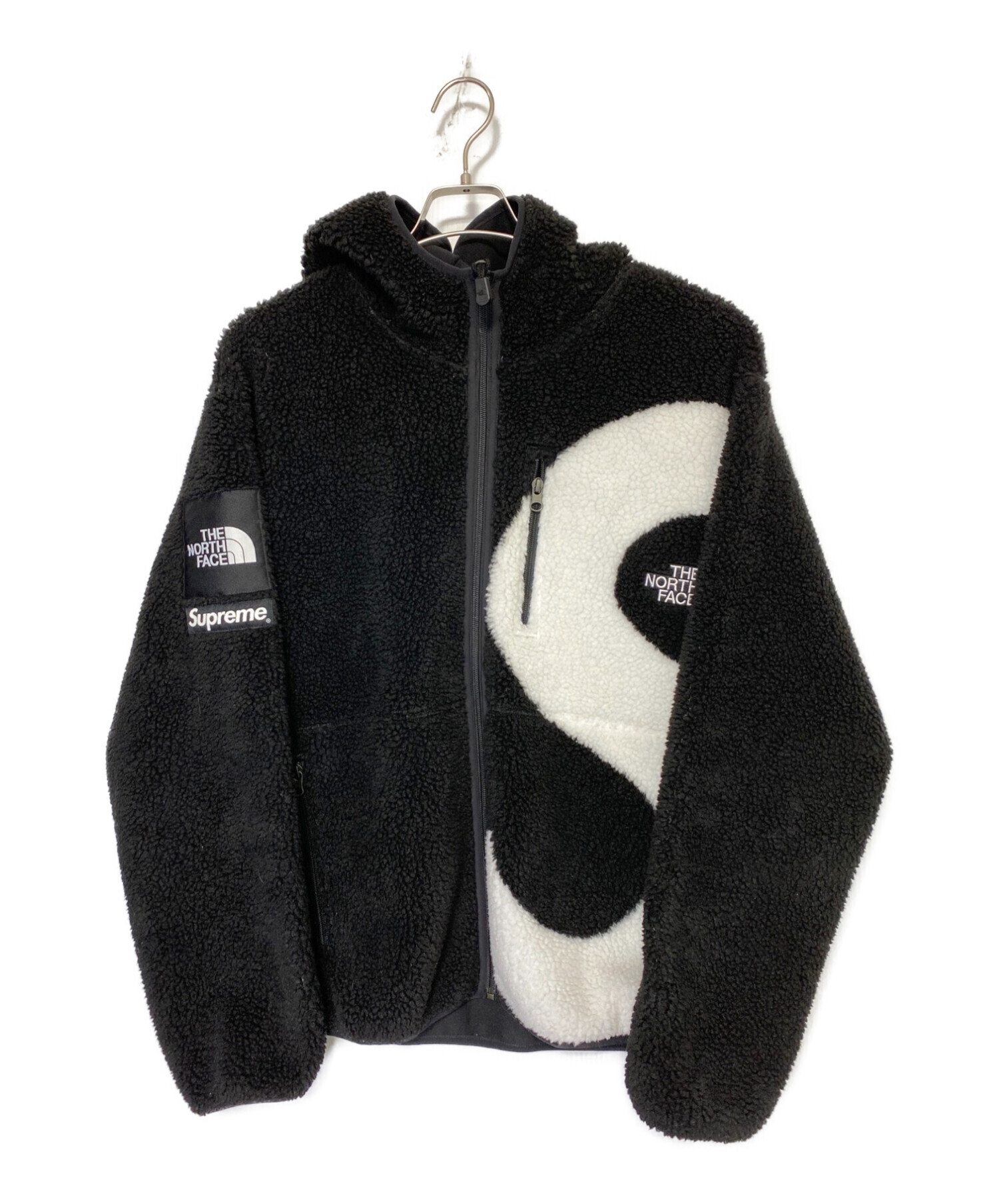 SUPREME (シュプリーム) S Logo Hooded Fleece Jacket ブラック サイズ:M