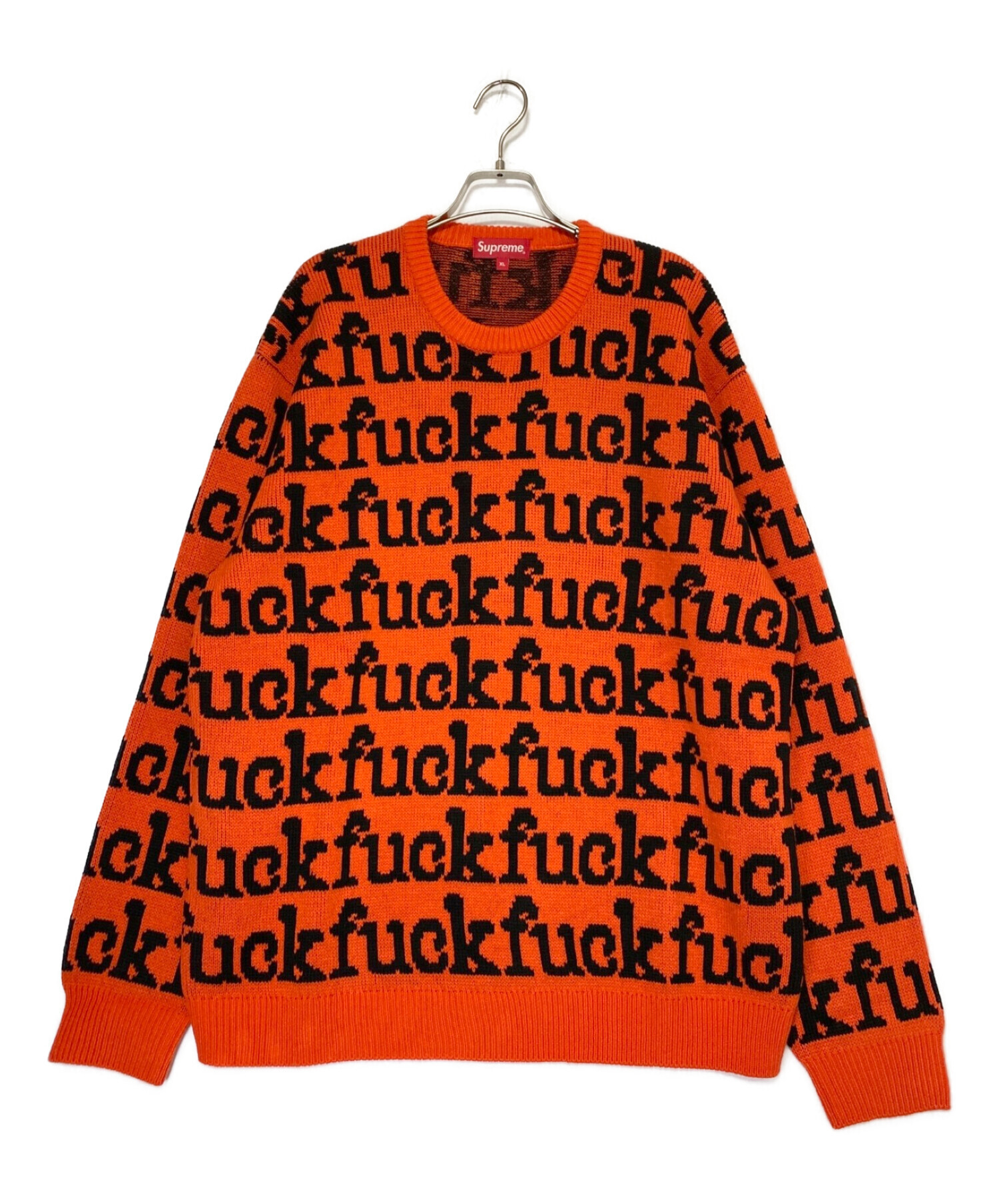 SUPREME (シュプリーム) Fuck Sweater オレンジ サイズ:XL 未使用品