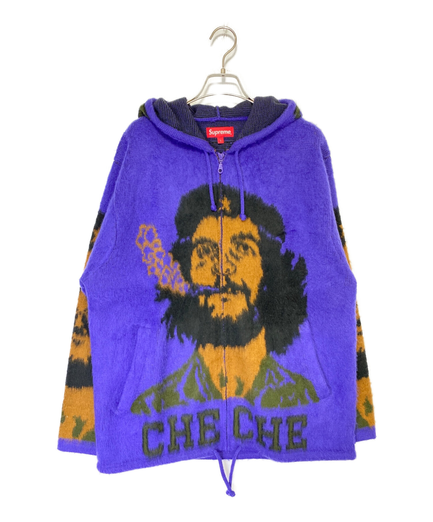 SUPREME (シュプリーム) Che Hooded Zip Up Sweater パープル サイズ:L