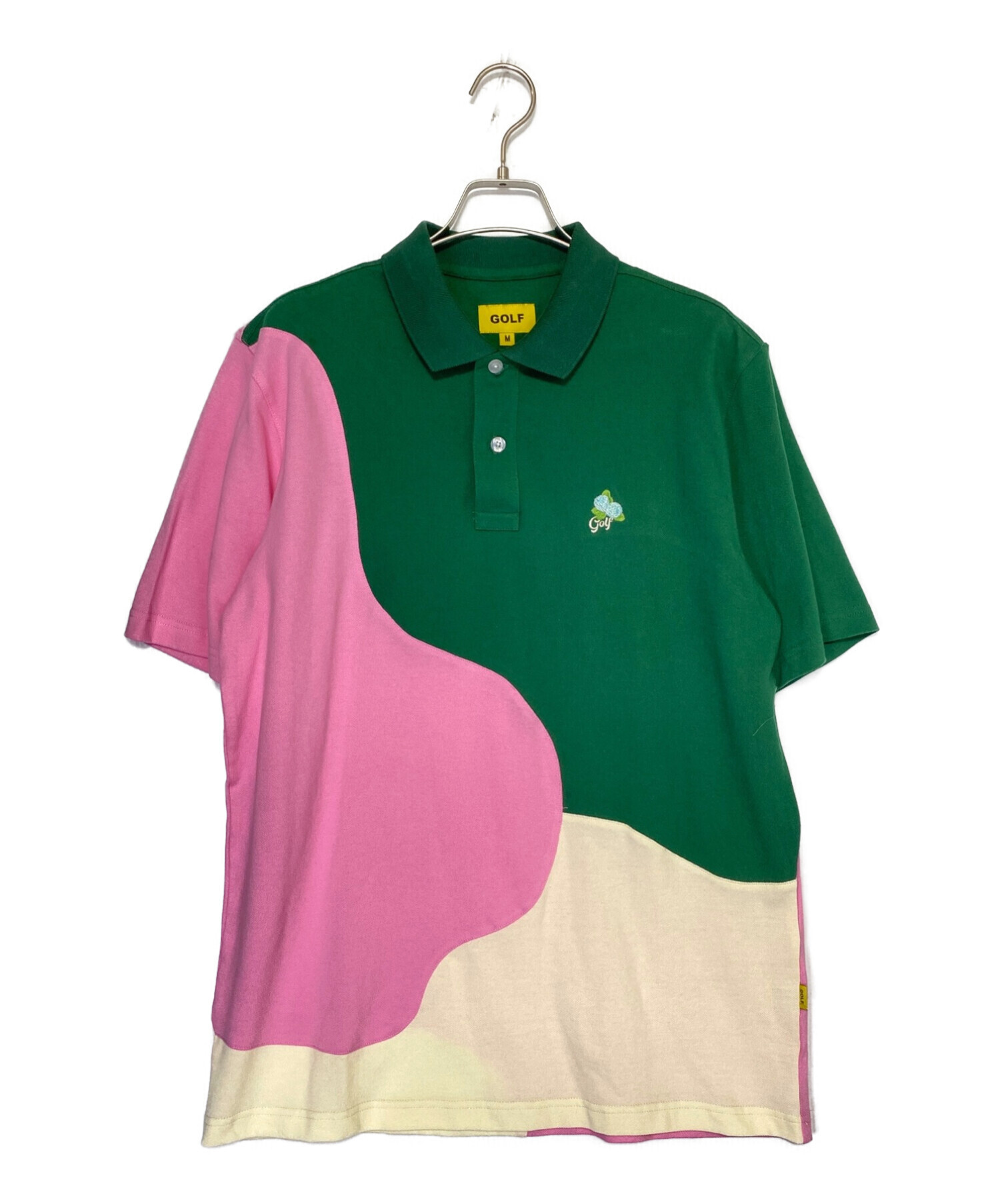 GOLF WANG (ゴルフワン) ポロシャツ カーキ サイズ:M