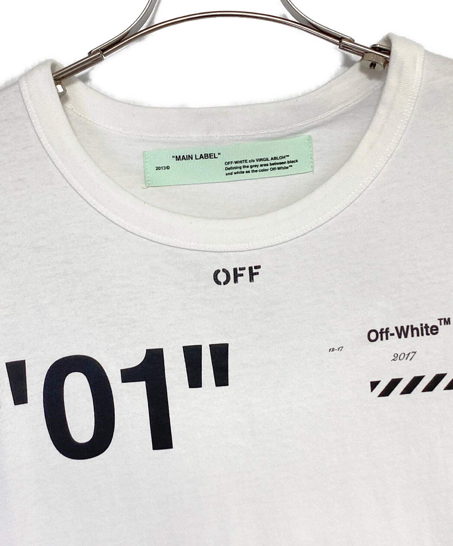 OFFWHITE (オフホワイト) For All 01 DIAGONALS Tee ホワイト サイズ:M