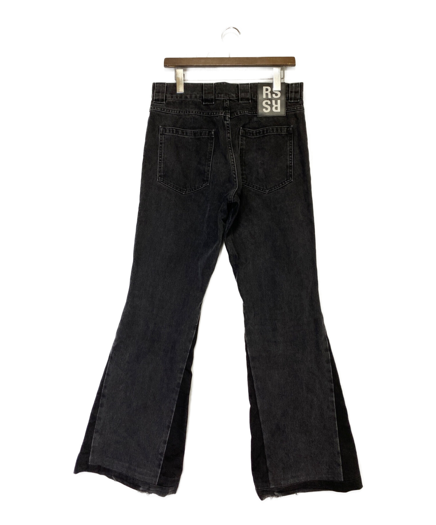 RAF SIMONS (ラフシモンズ) Flared Denim Workwear Pants ブラック サイズ:W30