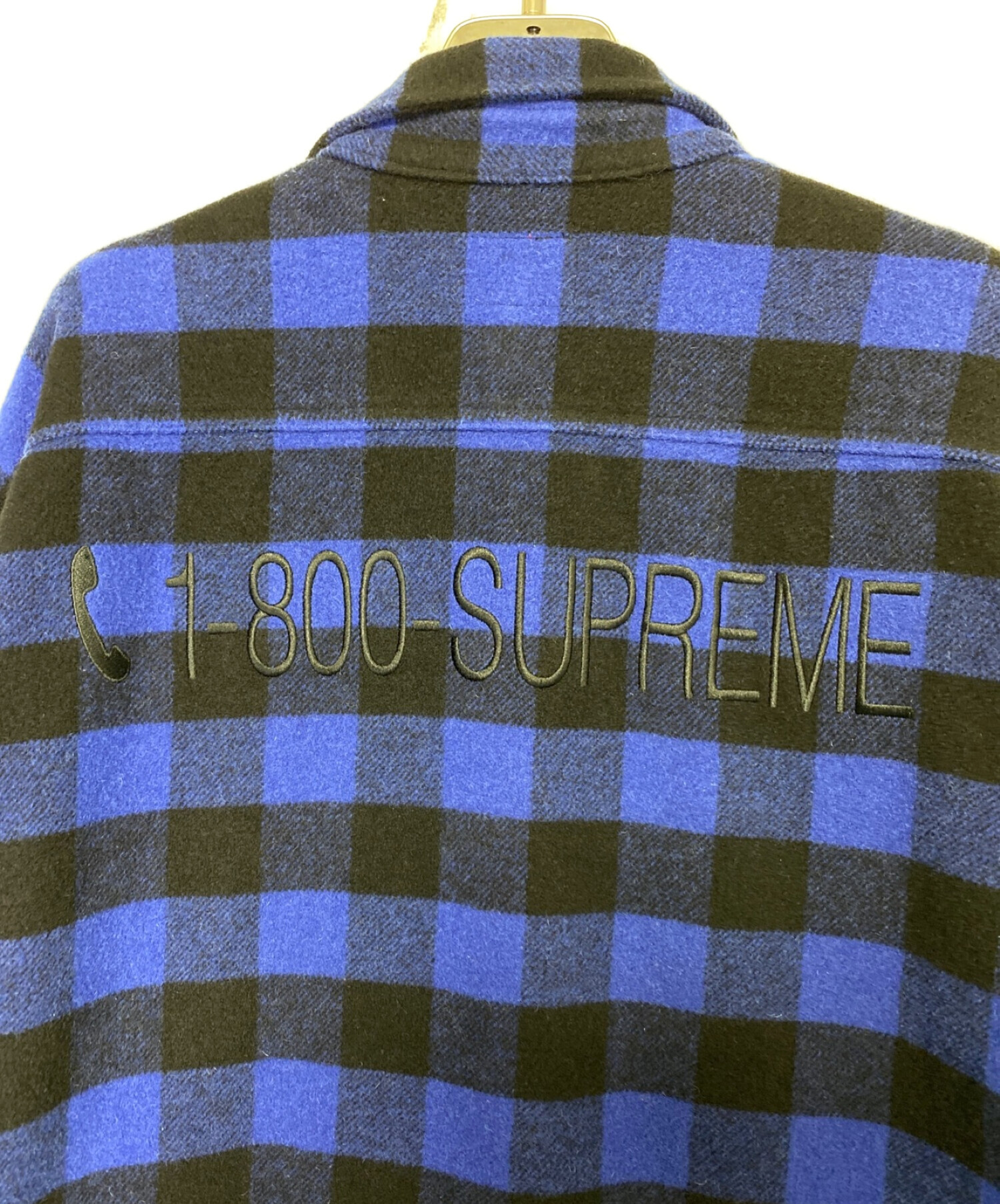 SUPREME (シュプリーム) 1-800 Buffalo Plaid Shirt ブラック×ブルー サイズ:L