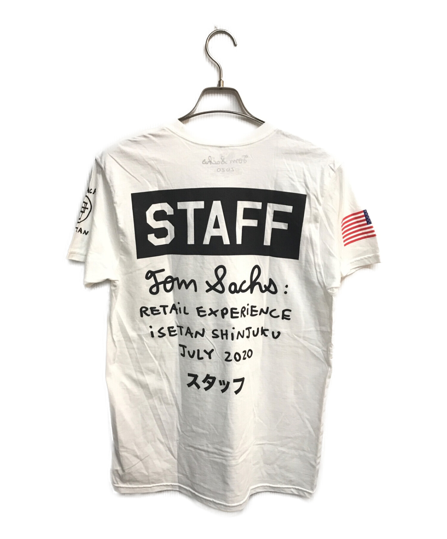 中古・古着通販】Tom Sachs (トムサックス) STAFF Tee ホワイト サイズ