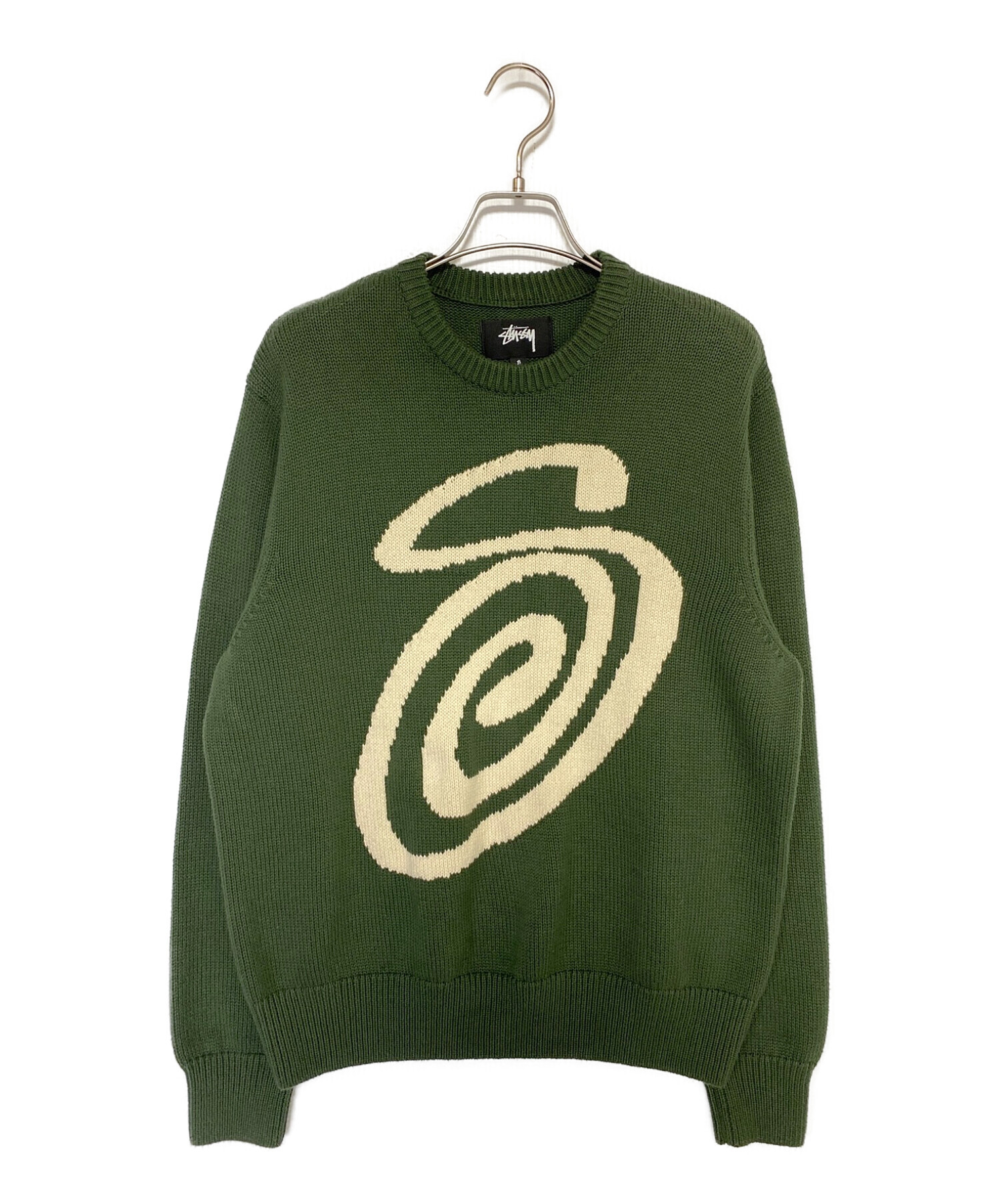 STUSSY CURLY S SWEATERニットブラックS