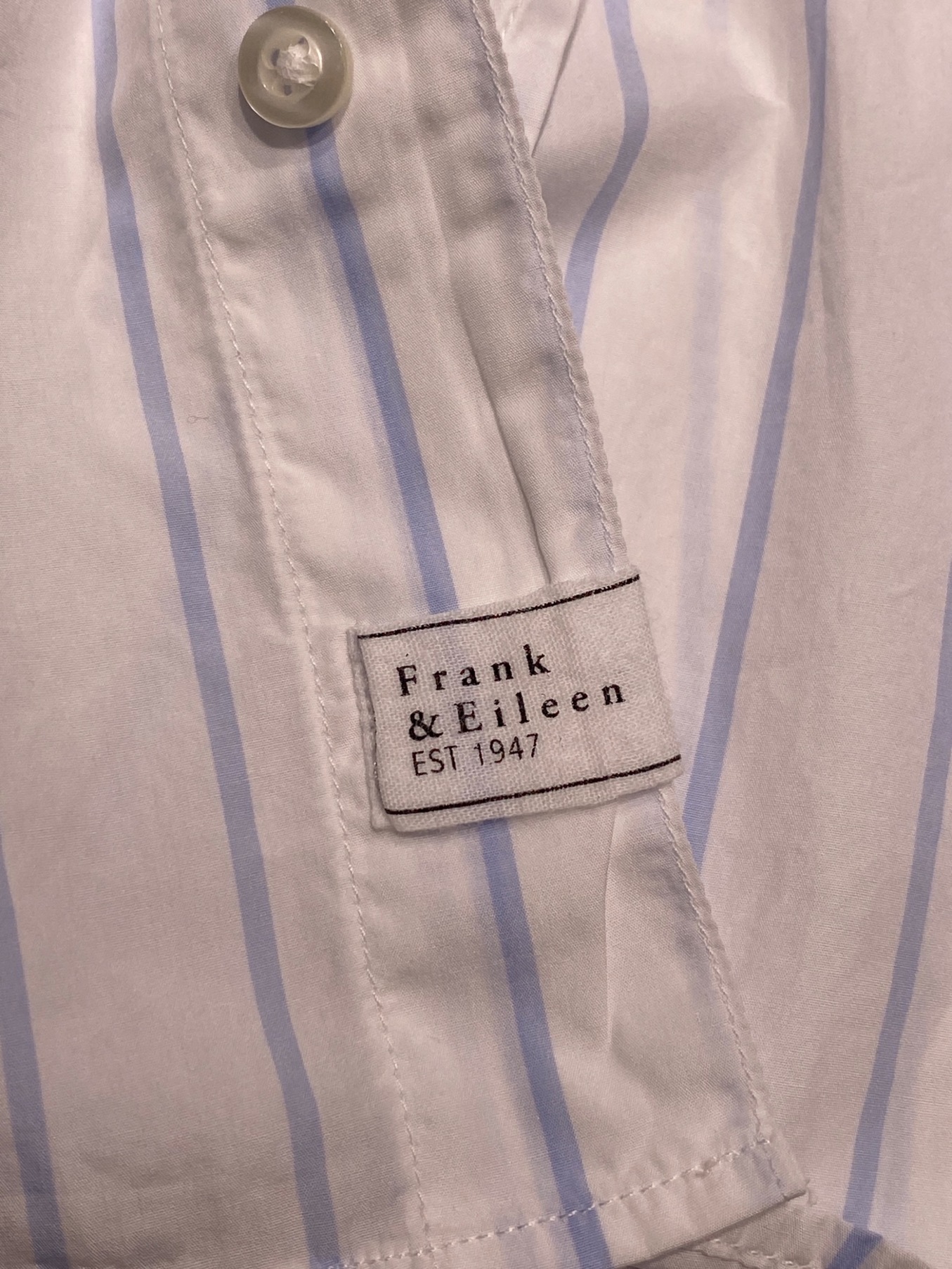 Franc&Eileen (フランクアンドアイリーン) ストライプシャツ ホワイト サイズ:XS 未使用品