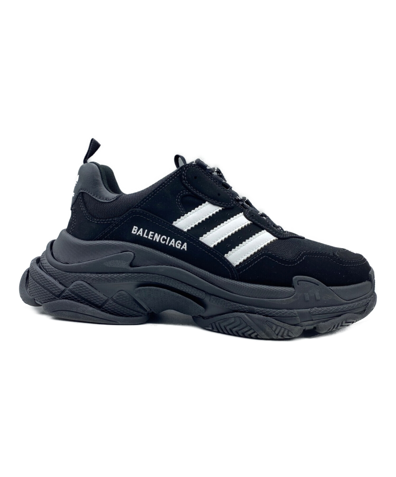 BALENCIAGA (バレンシアガ) adidas (アディダス) TRIPLE S ブラック サイズ:43 / 28.5cm （US10）