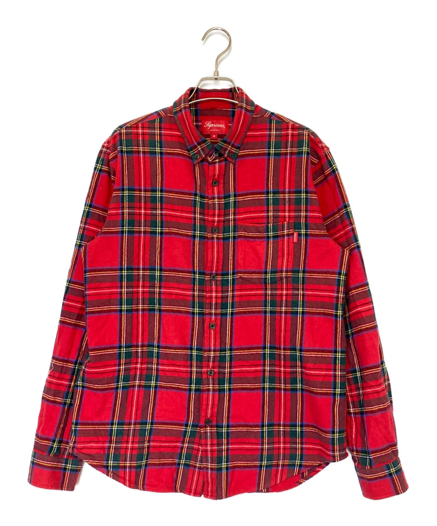 supreme Tartan L/S Flannel Shirt red