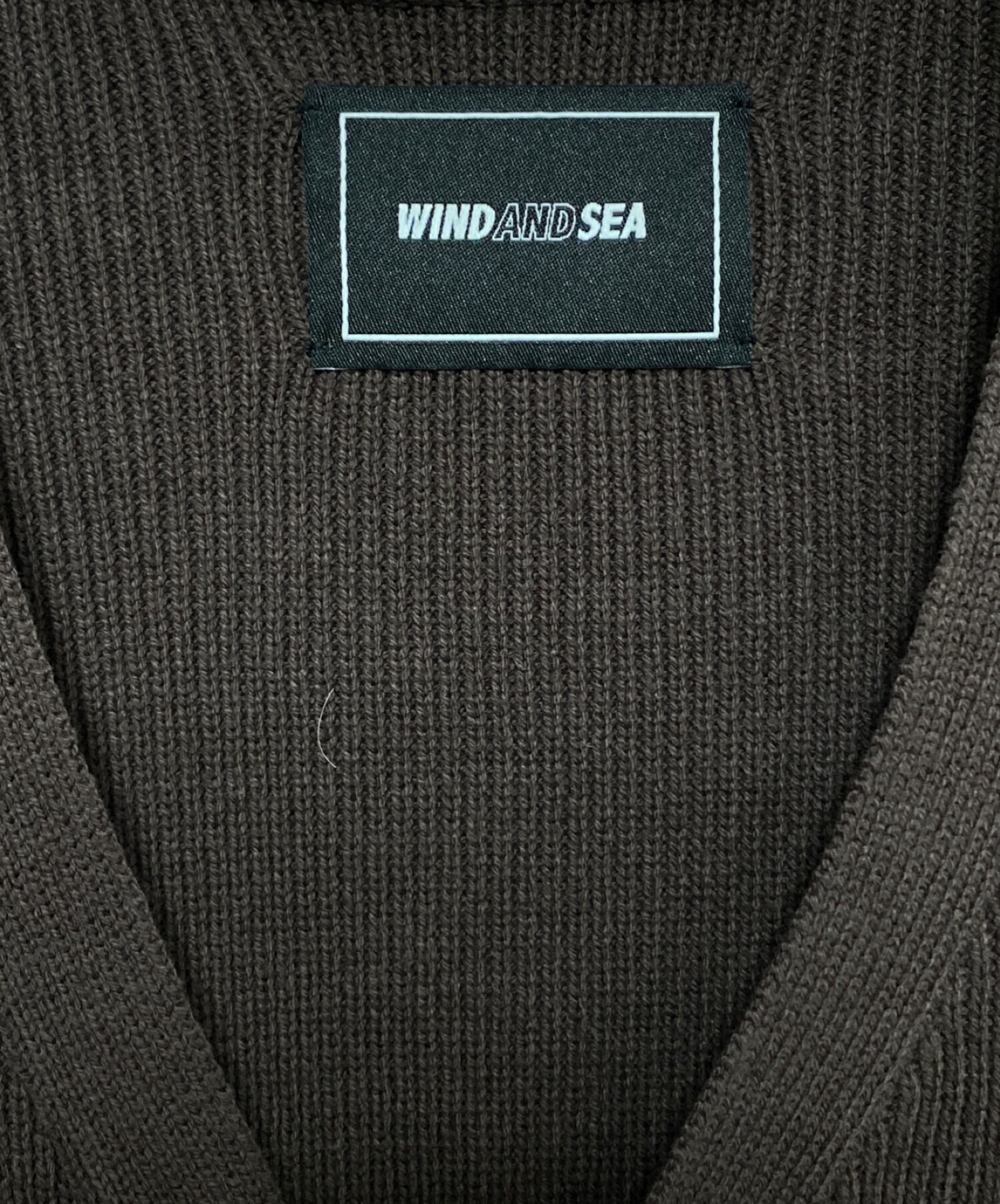 WIND AND SEA LETTERED CARDIGAN-