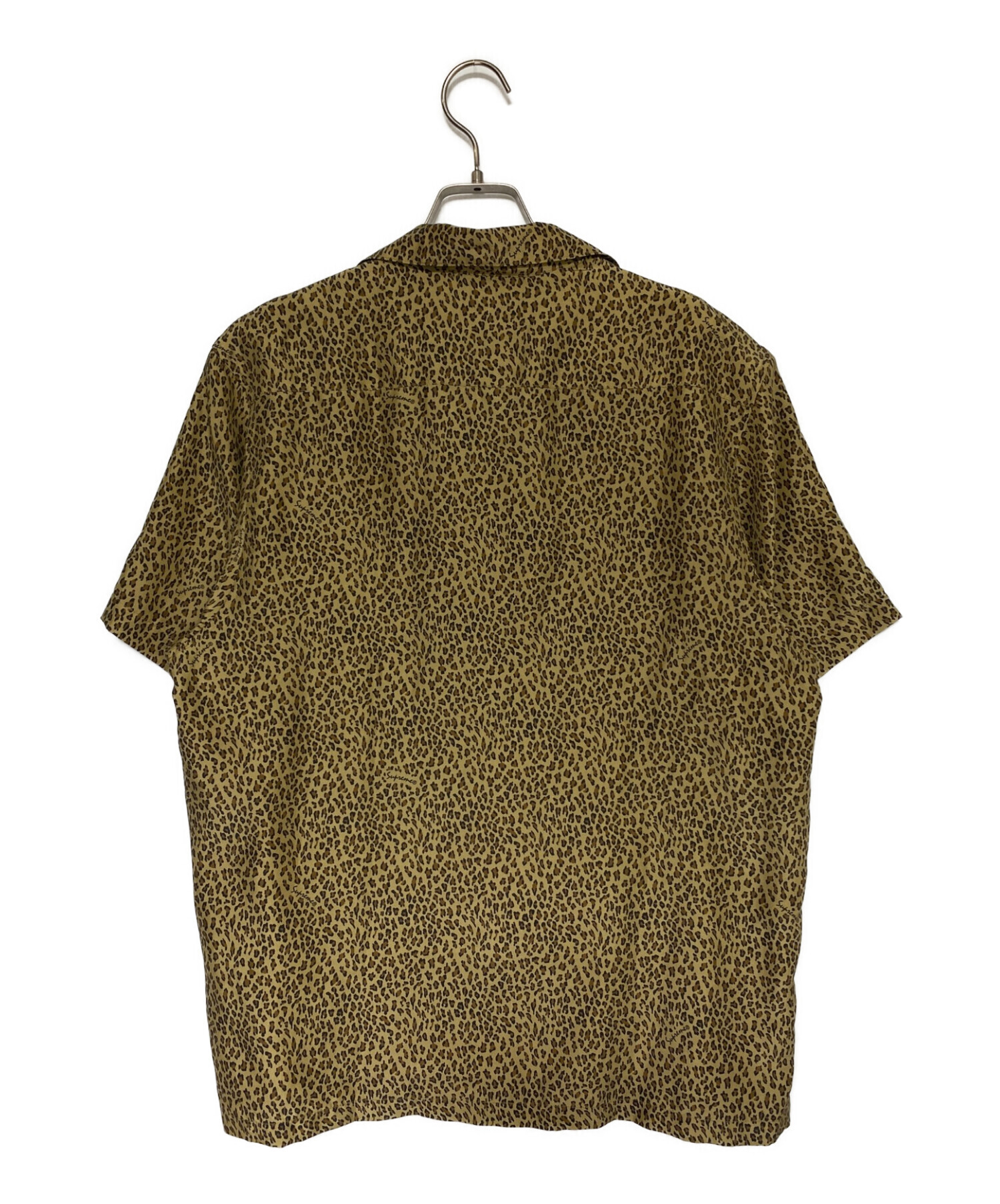 中古・古着通販】SUPREME (シュプリーム) Leopard Silk S/S Shirt Tan
