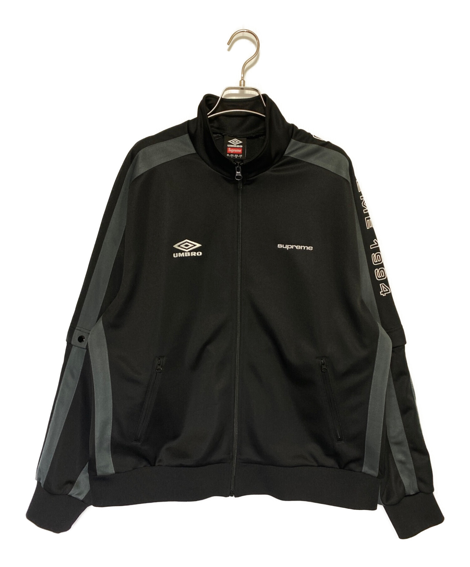 SUPREME (シュプリーム) UMBRO (アンブロ) Snap Sleeve Jacket ブラック サイズ:XL