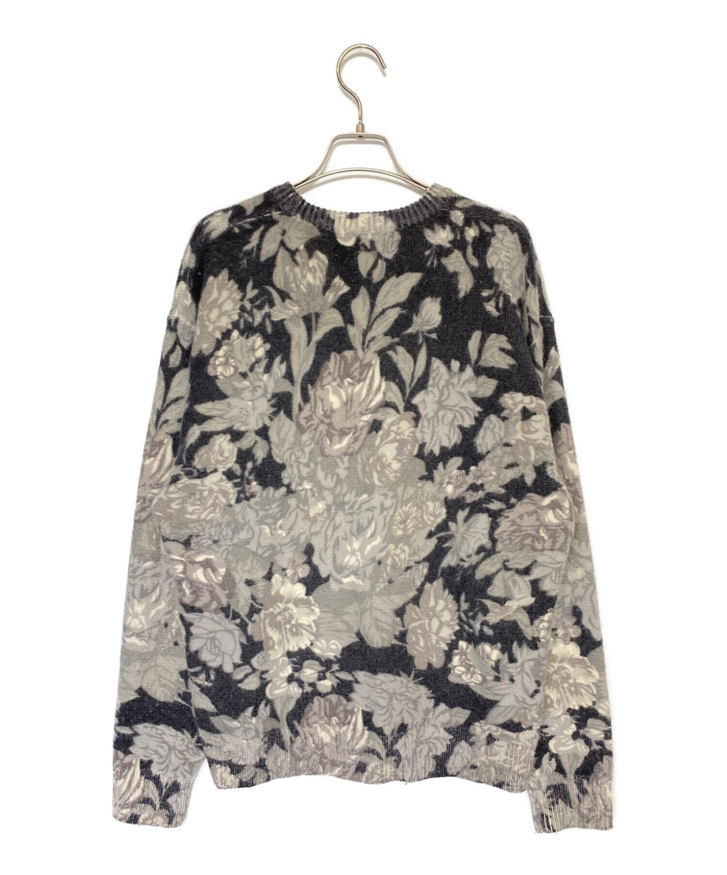 SUPREME (シュプリーム) Printed Floral Angora Sweater グレー サイズ:L