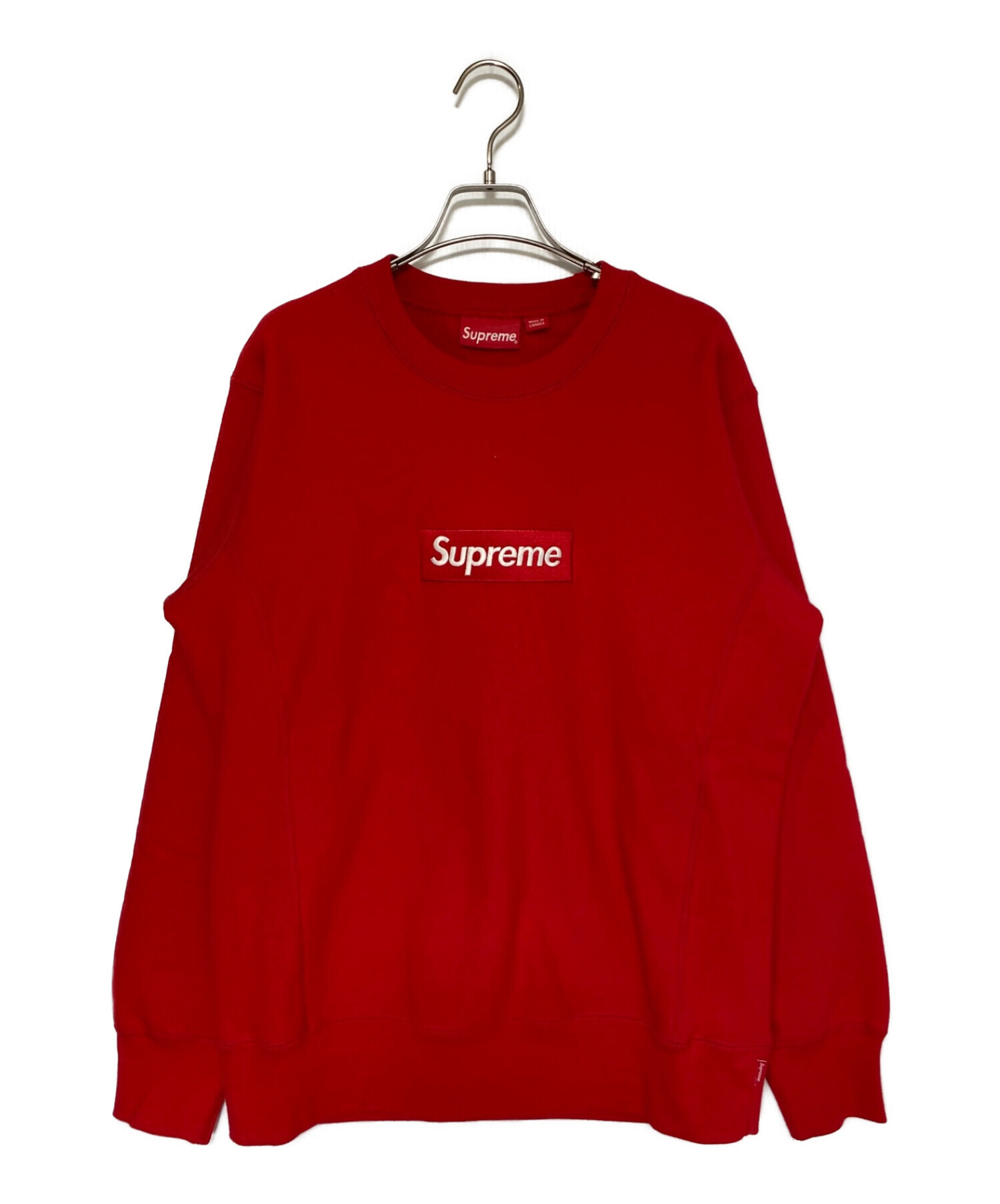中古・古着通販】SUPREME (シュプリーム) Box Logo Crewneck レッド 
