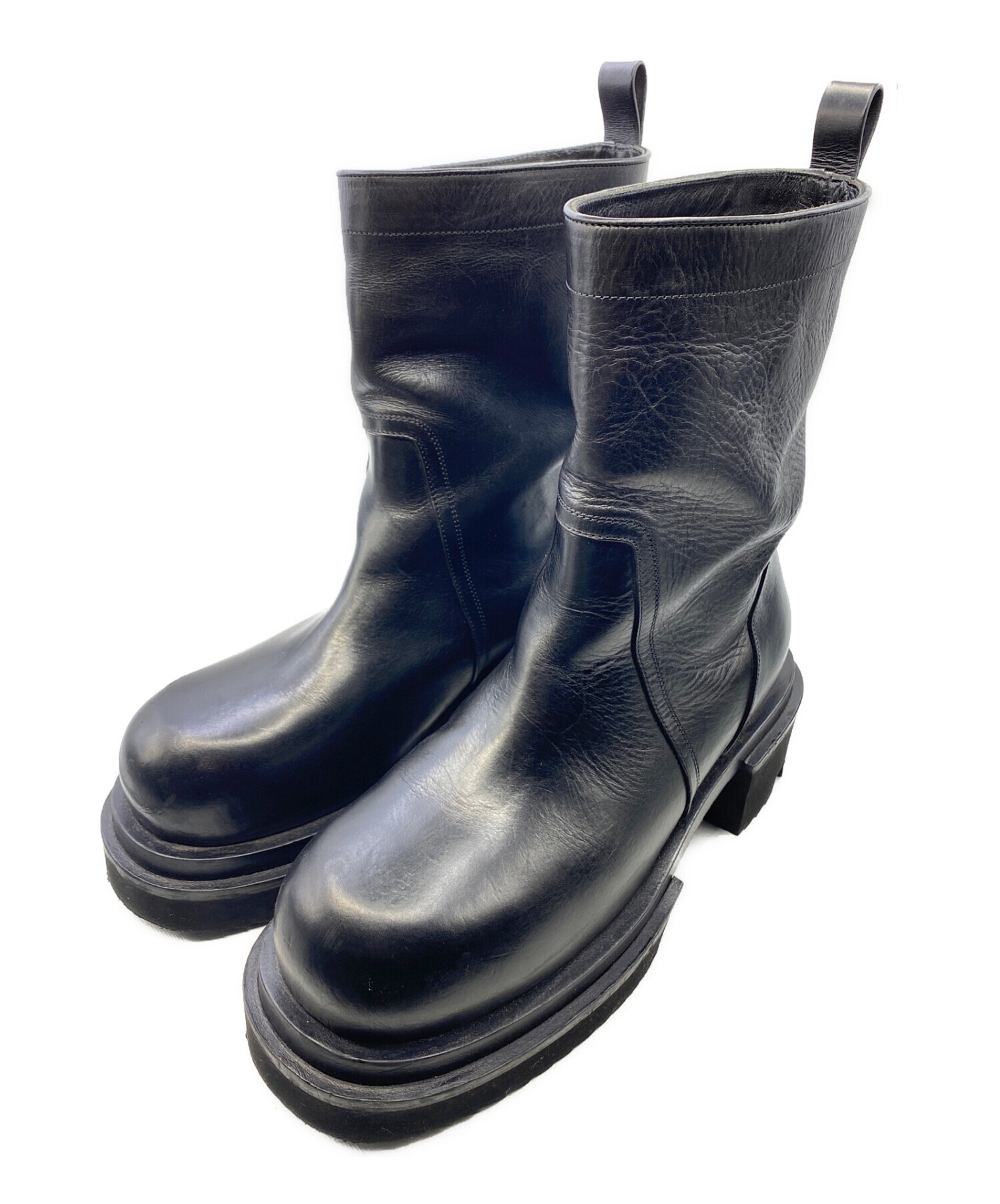 RICK OWENS (リック オウエンス) Pull-On Bogun Boots ブラック サイズ:SIZE 43