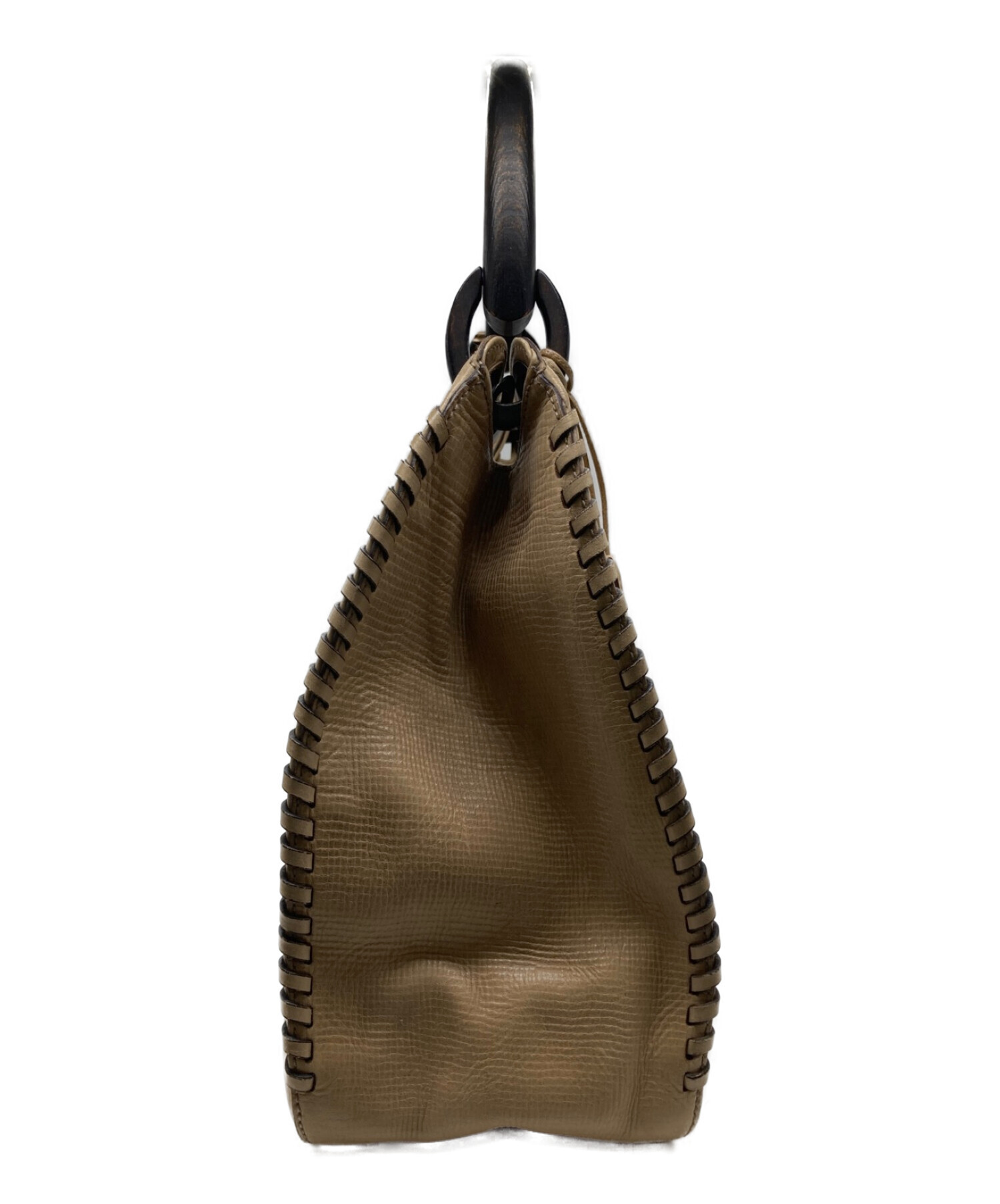 中古・古着通販】GUCCI (グッチ) ウッドハンドル ワンショルダー  