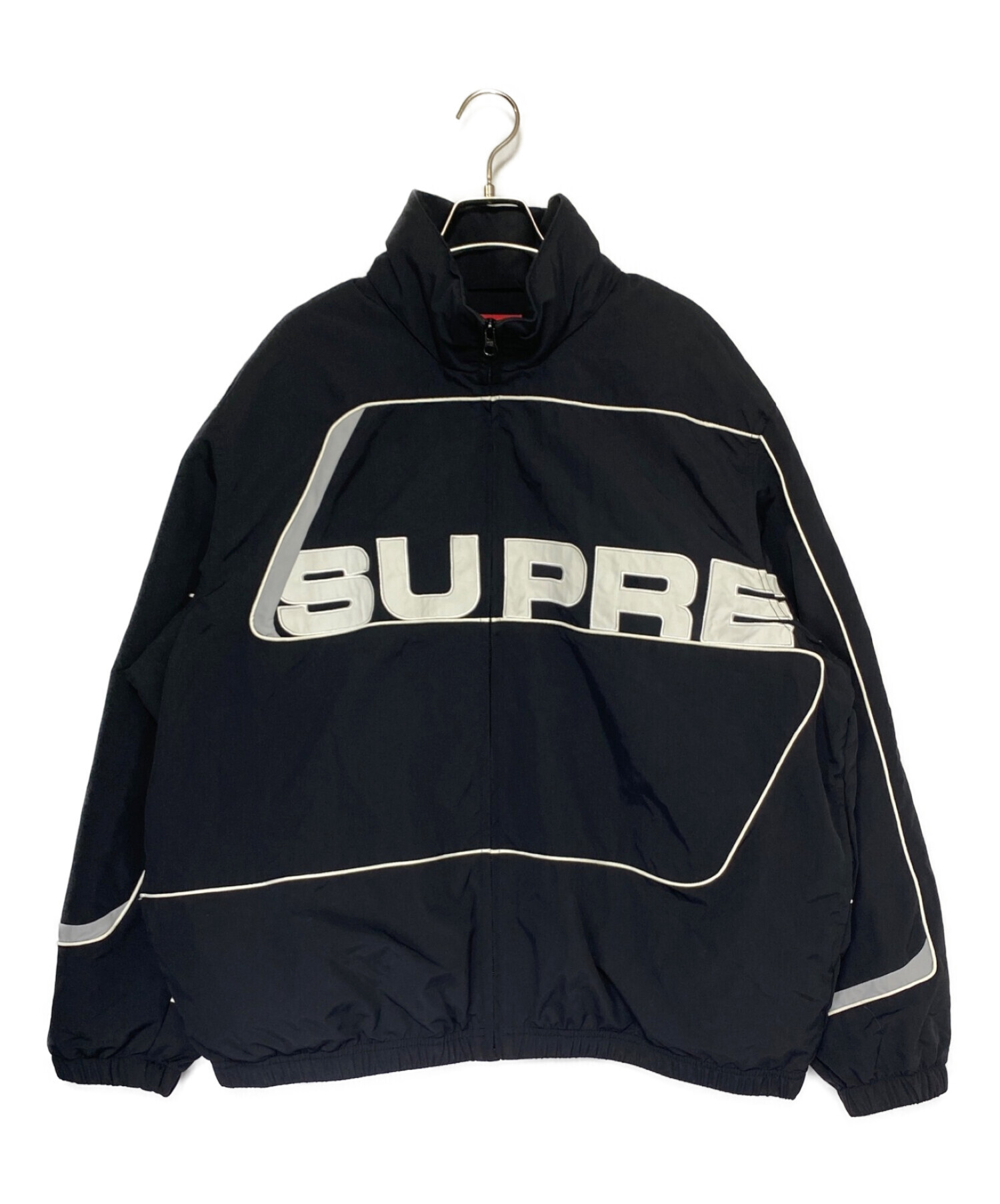 黒 L supreme paneled track jacket black