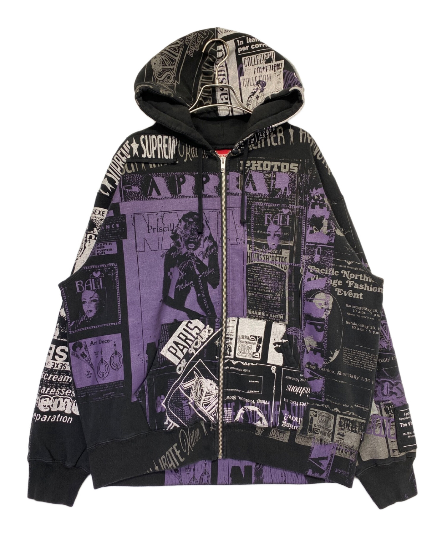 中古・古着通販】SUPREME (シュプリーム) Collage Zip Up Hooded 