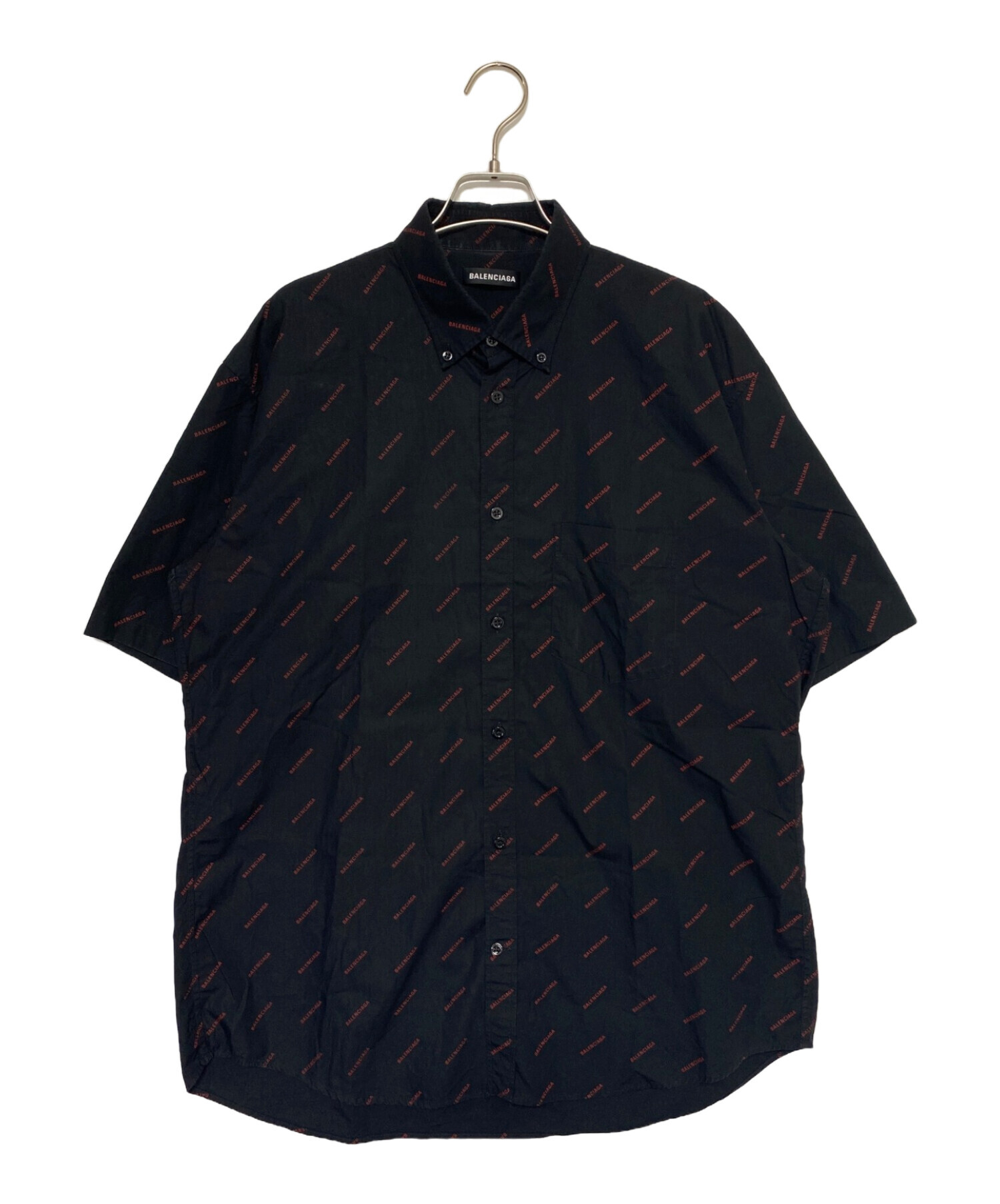 中古・古着通販】BALENCIAGA (バレンシアガ) 半袖シャツ ブラック  