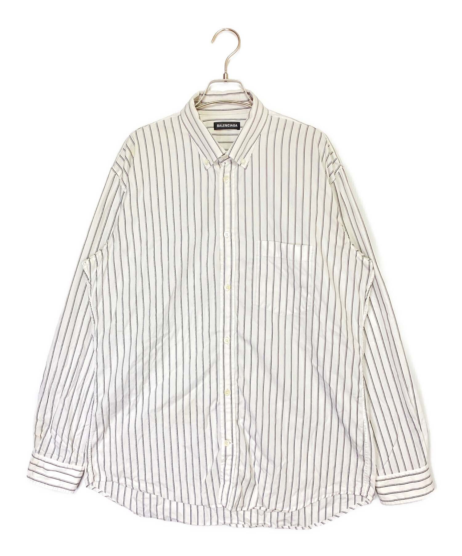 中古・古着通販】BALENCIAGA (バレンシアガ) シャツ ホワイト サイズ 