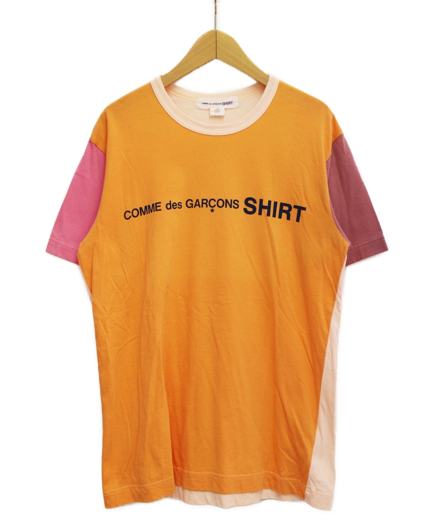 COMME des GARCONS SHIRT (コムデギャルソンシャツ) 切替Tシャツ マルチカラー サイズ:M