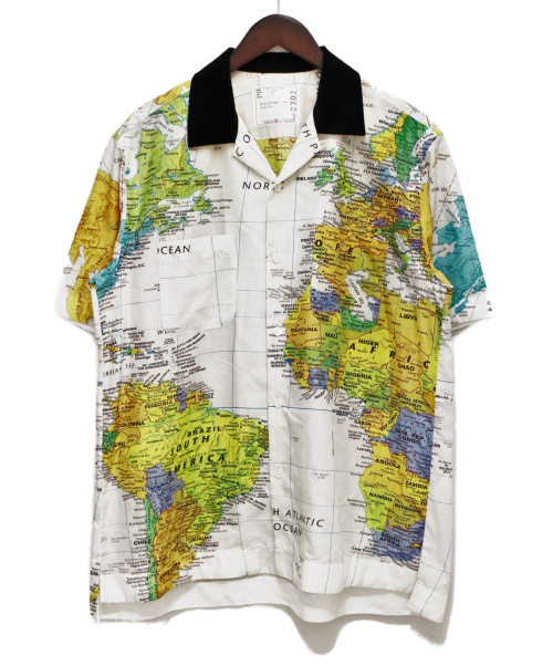 完売sacai 2020ss world map Tシャツ　サイズ1