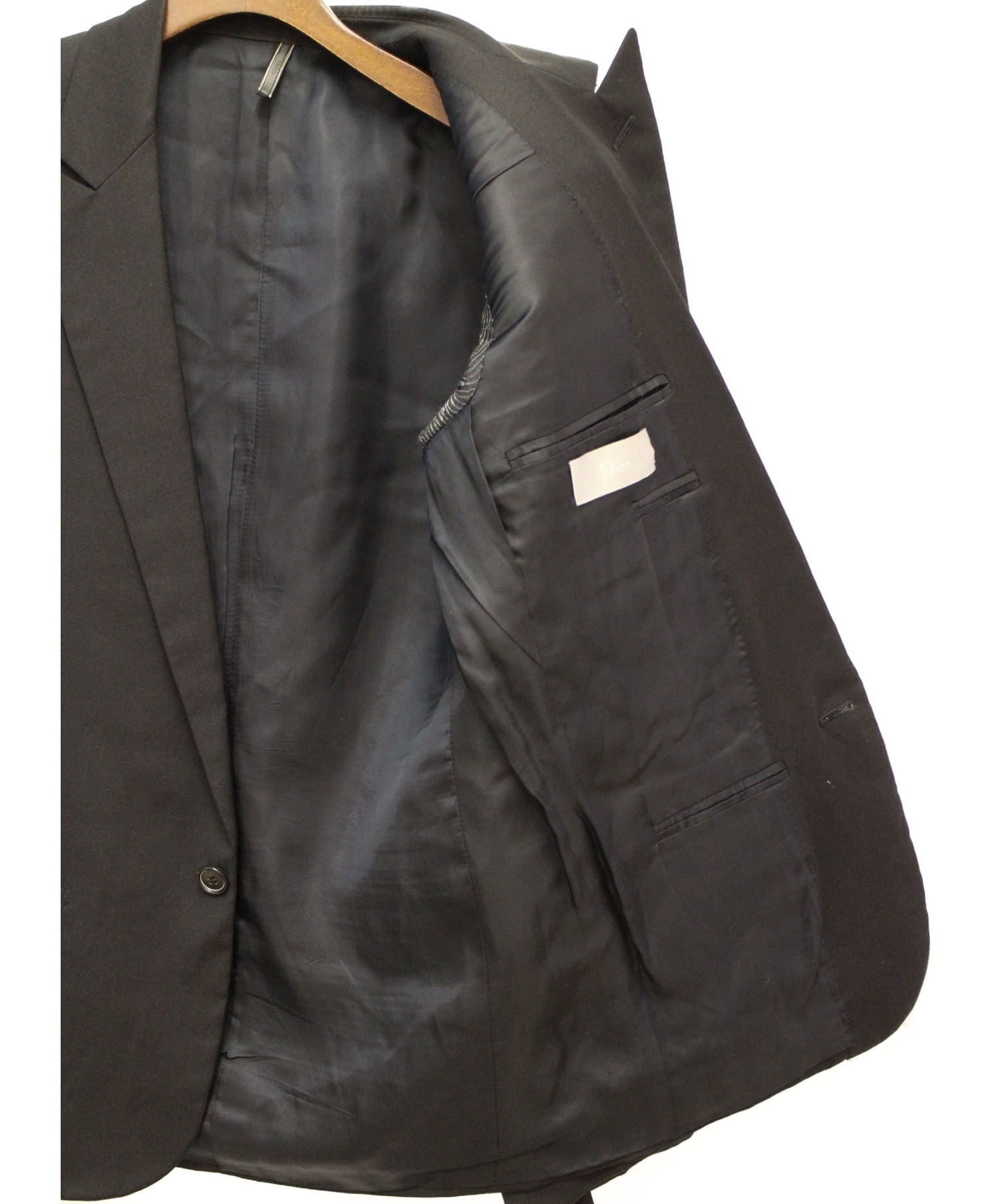 Dior Homme (ディオールオム) セットアップスーツ ブラック サイズ:46