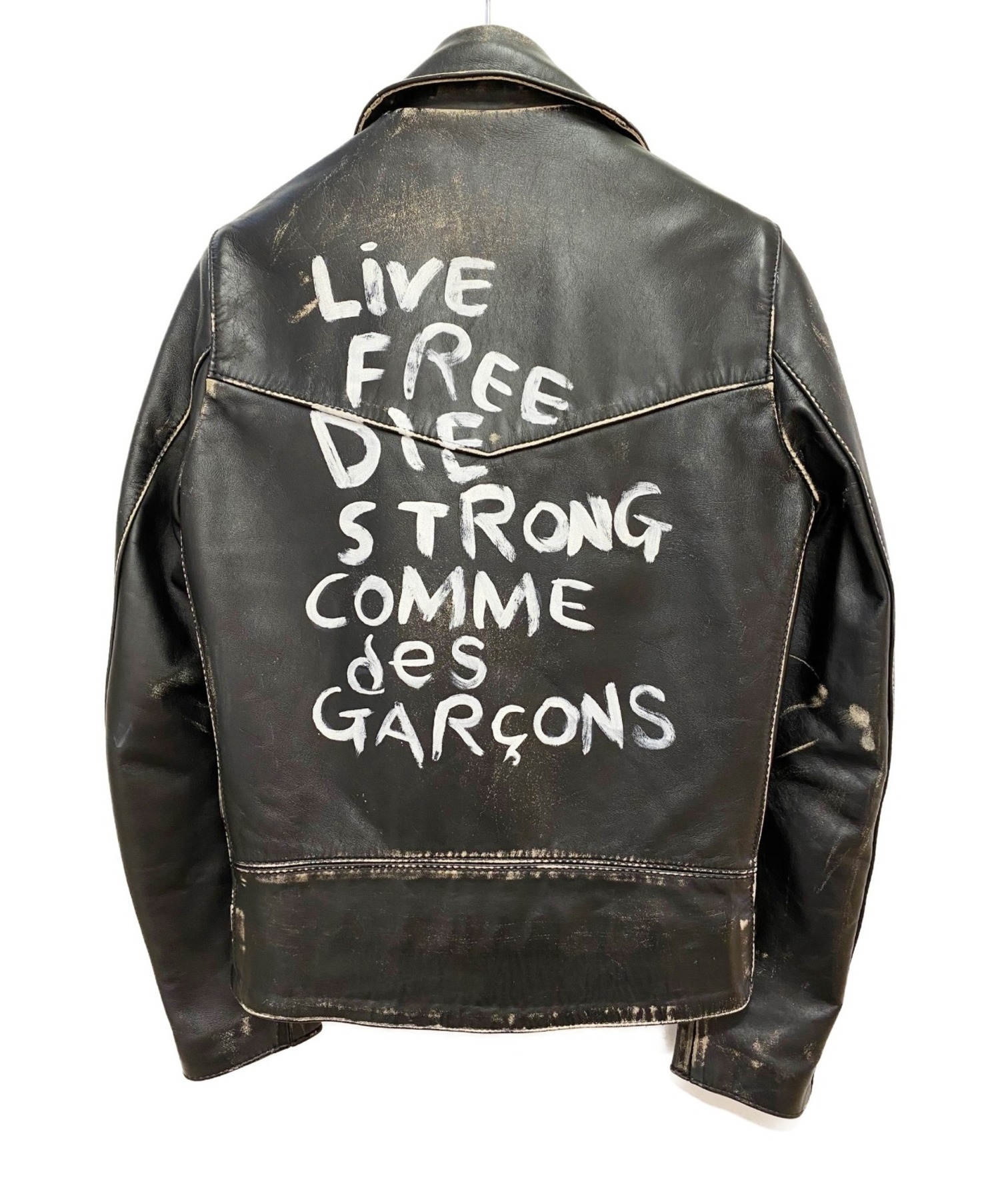 Lewis Leathers (ルイスレザース) ×COMME des GARCONS ライダースジャケット ブラック サイズ:36