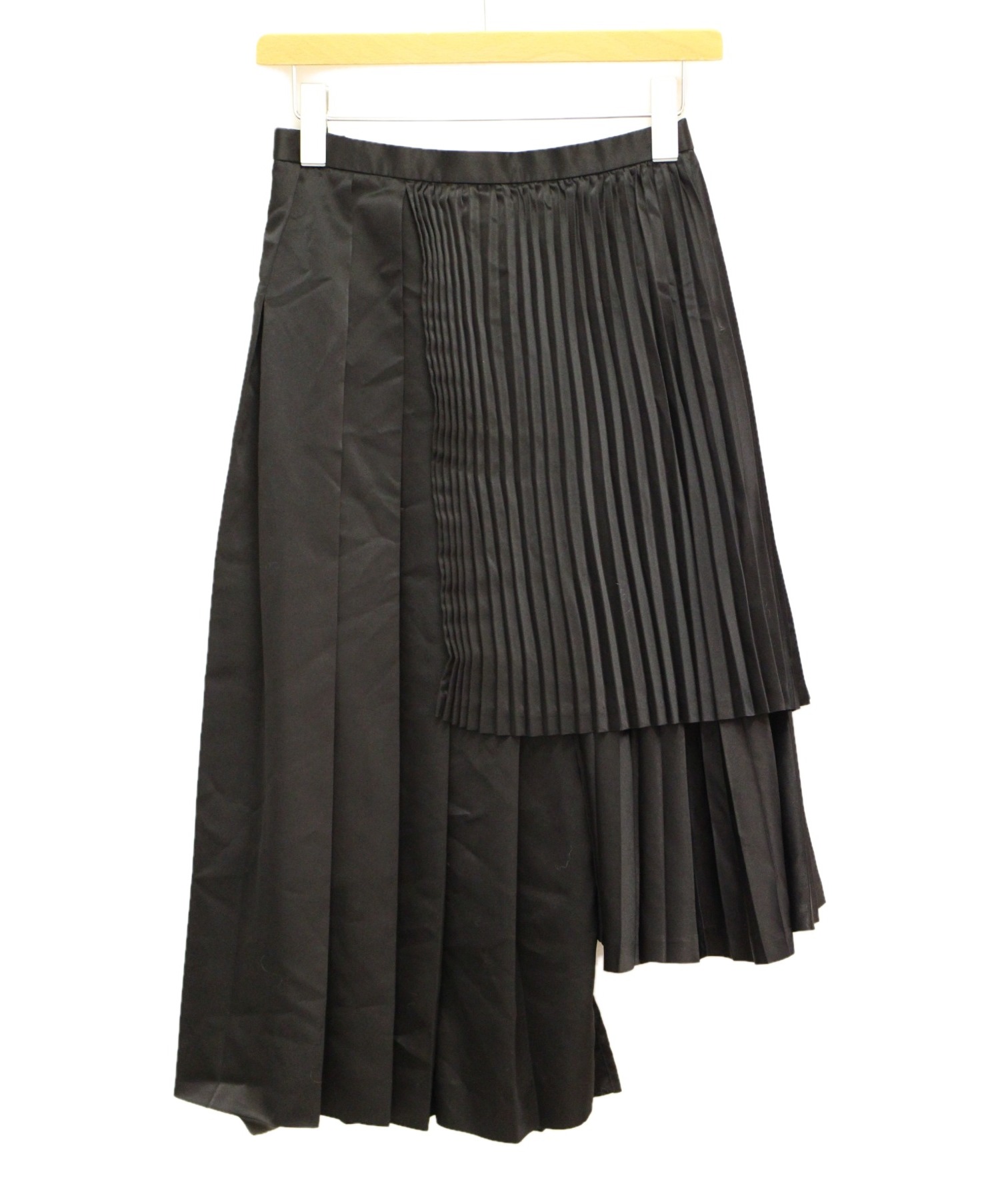 未使用級✨ノワールケイニノミヤ ウールギャバ プリーツ レイヤード スカートS