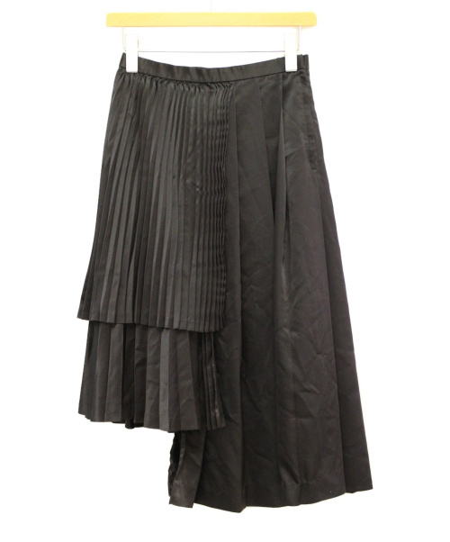 未使用級✨ノワールケイニノミヤ ウールギャバ プリーツ レイヤード スカートS