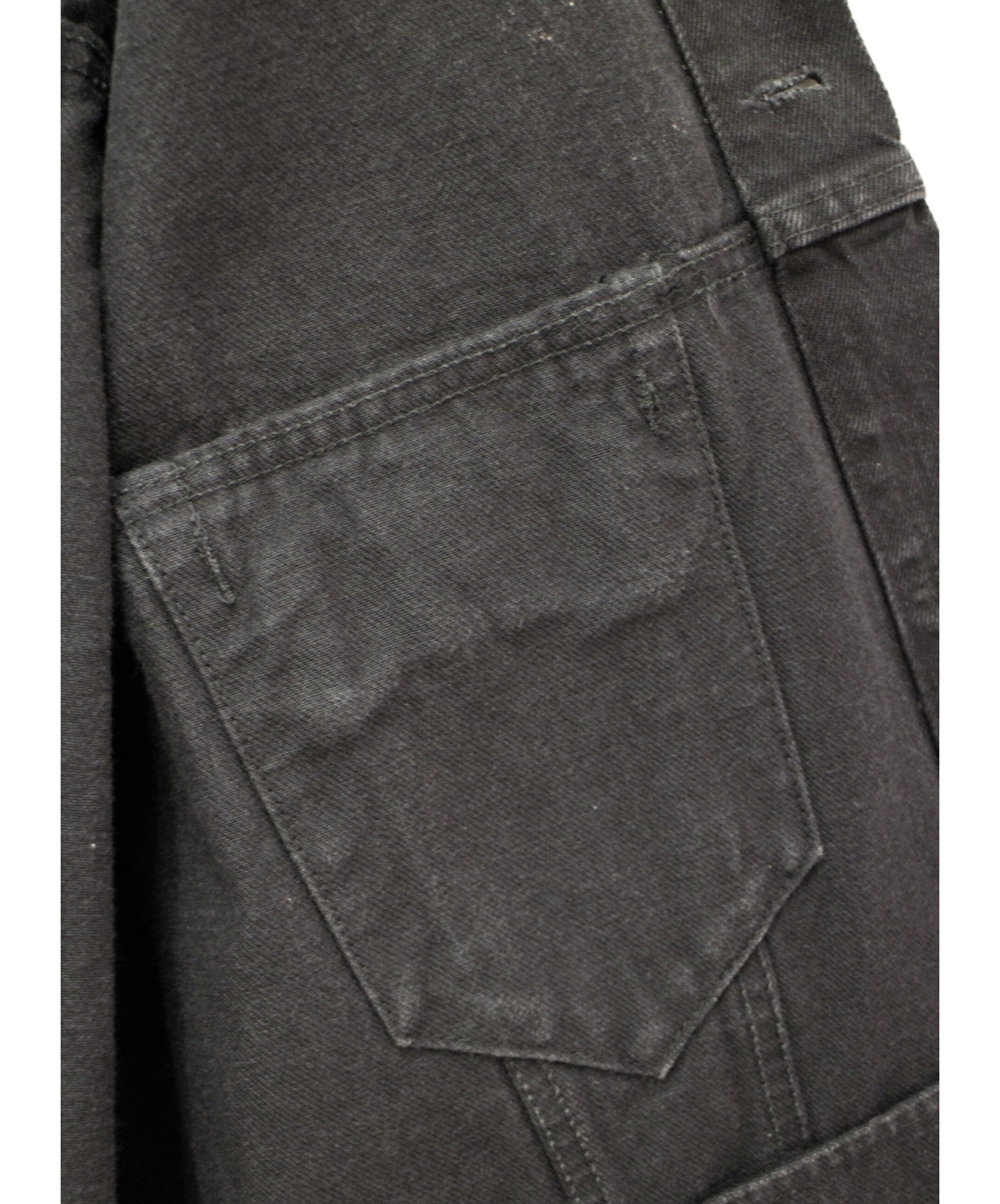 BALENCIAGA (バレンシアガ) ペイントデニムジャケット ブラック サイズ:46