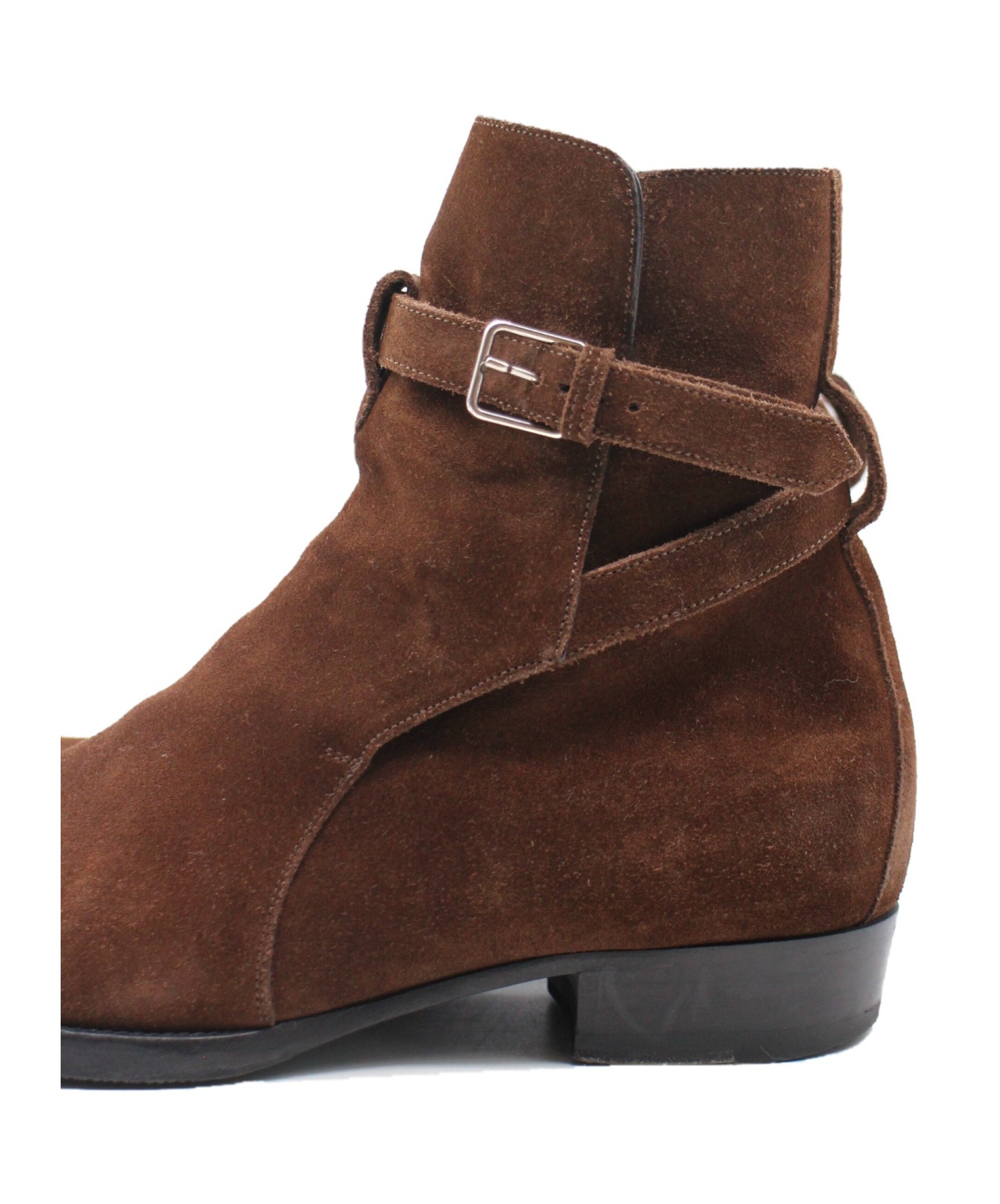 サンローラン 42/27cm ジョッパーブーツ パイソン シルバー 銀箔 サンローラン 42/27cm ジョッパーブーツ パイソン シルバー 銀箔