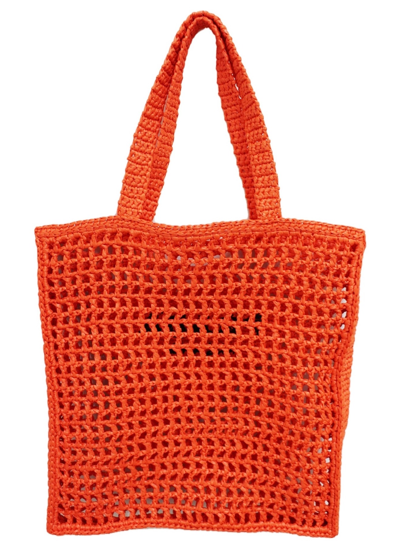 中古・古着通販】PRADA (プラダ) 21SS ラフィアトートバッグ オレンジ  