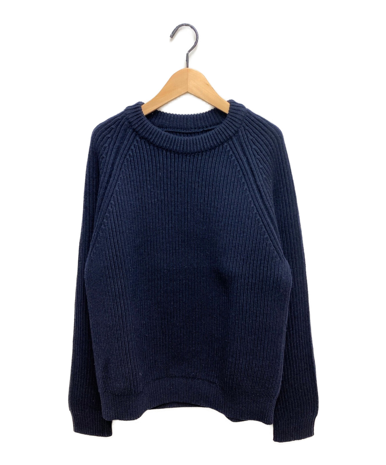 Maison Margiela ローゲージラグランニット Sサイズ ネイビー | ヤマダ 